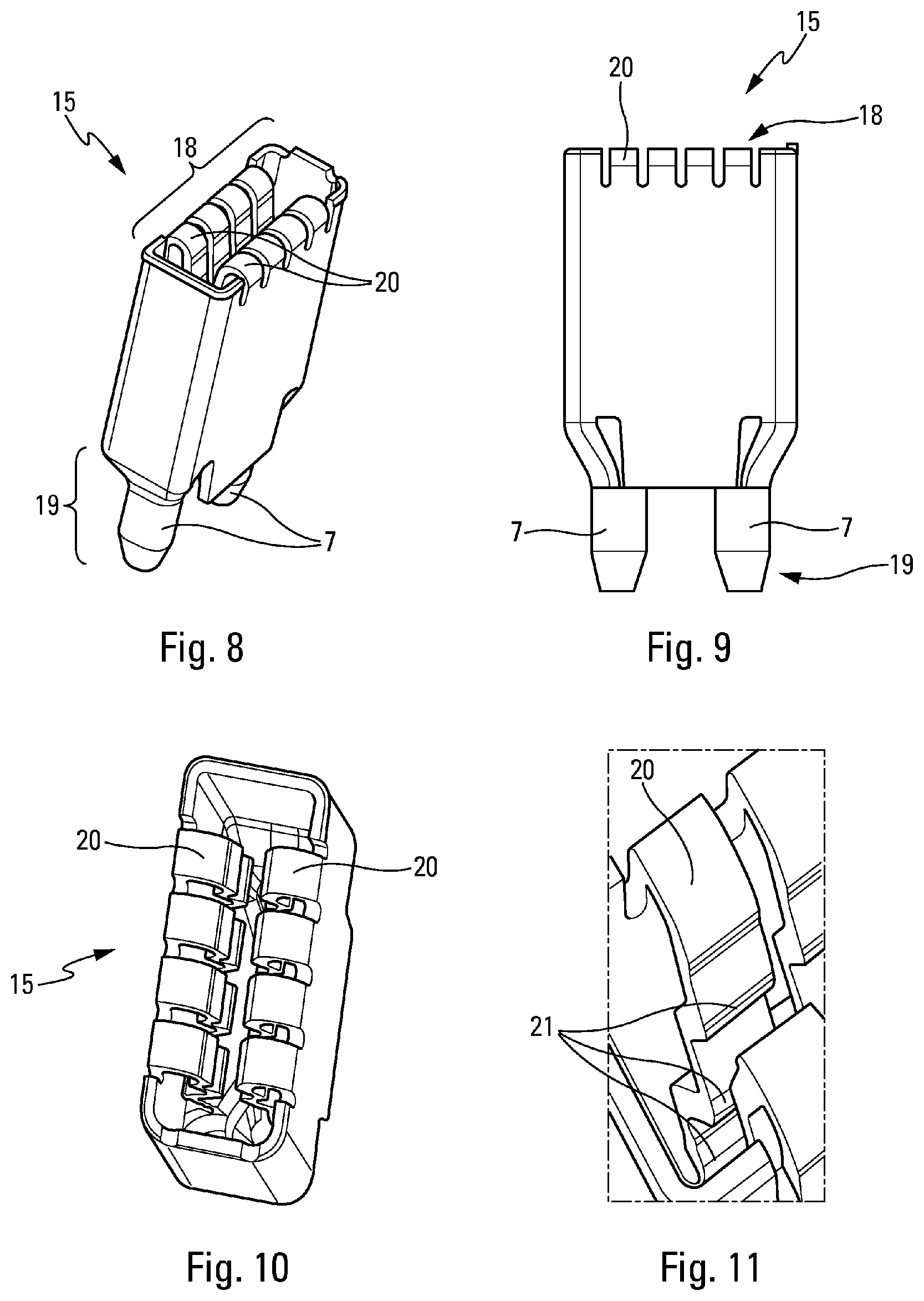 Patent US12092367 Figure 5 – Electric heating device with electrode housing station