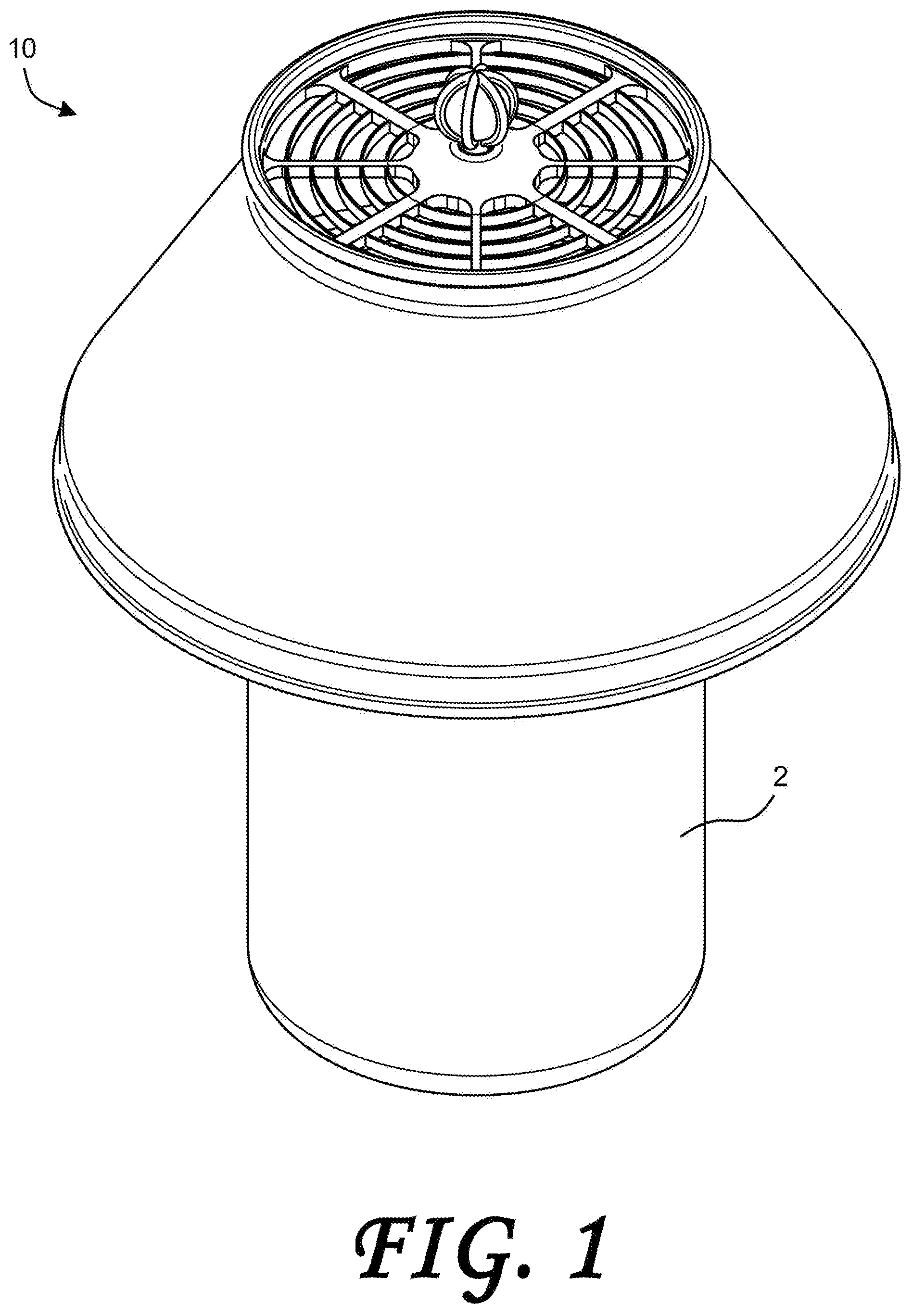 Patent US12092368 Figure 1 – Air treatment apparatus having a thermoelectric generator for controlling air flow and scent dispersion