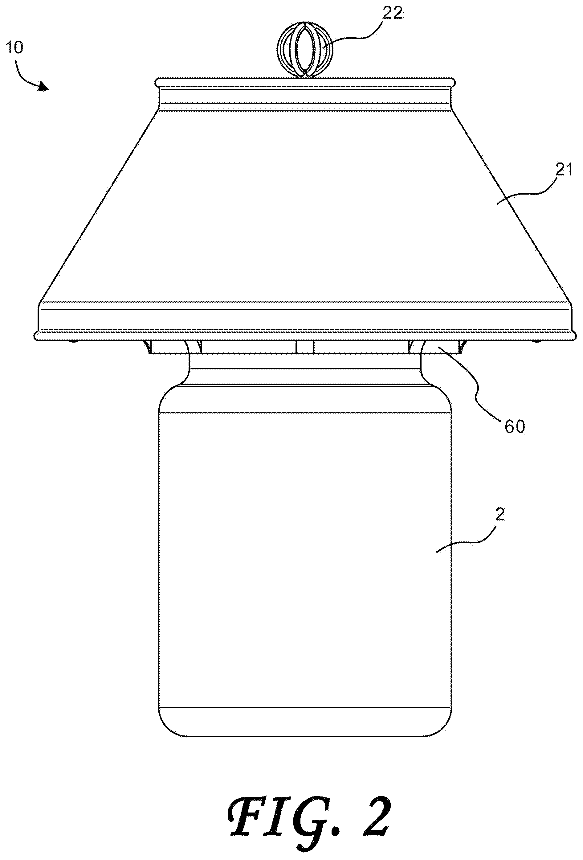 Patent US12092368 Figure 2 – Air treatment apparatus having a thermoelectric generator for controlling air flow and scent dispersion