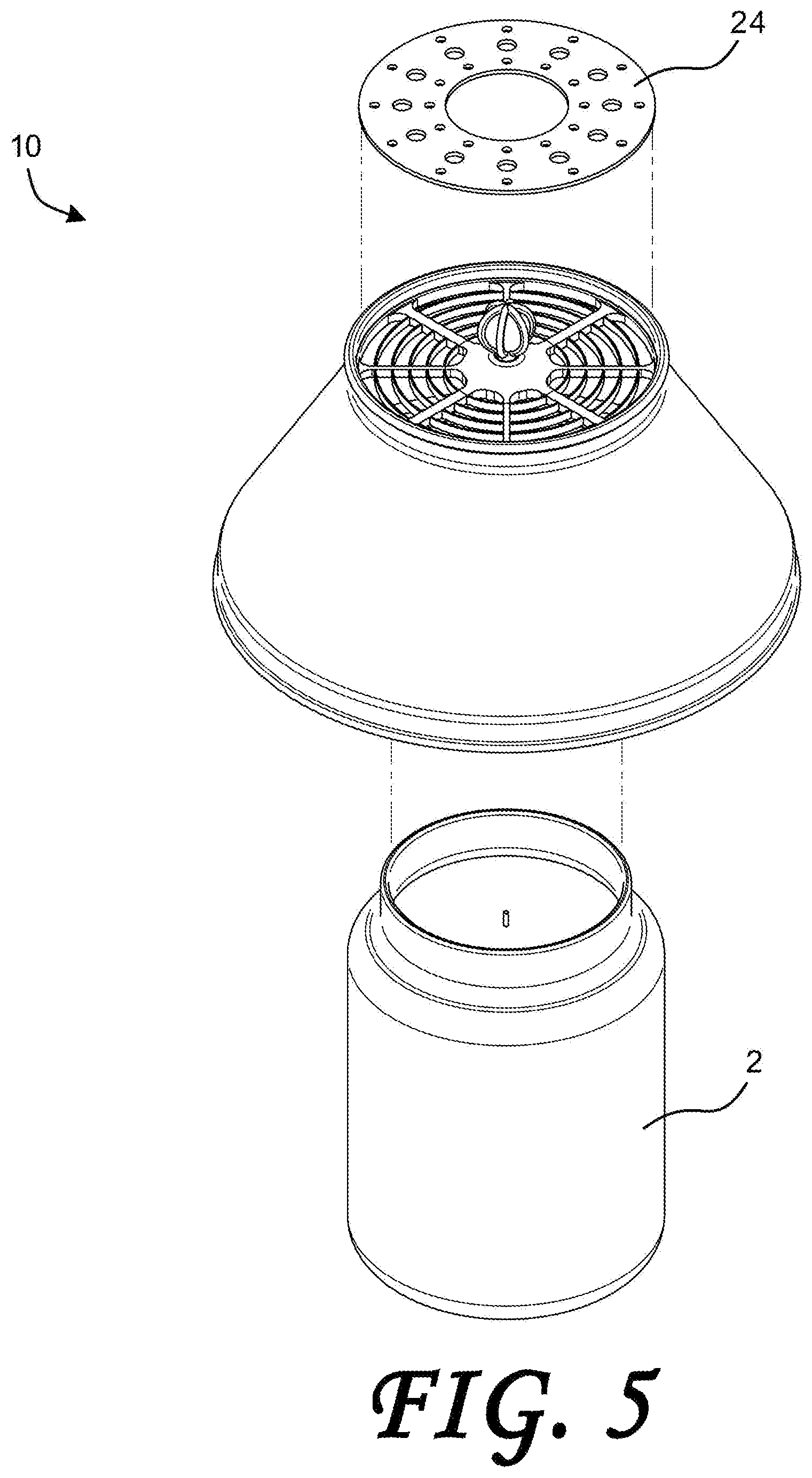 Patent US12092368 Figure 5 – Air treatment apparatus having a thermoelectric generator for controlling air flow and scent dispersion