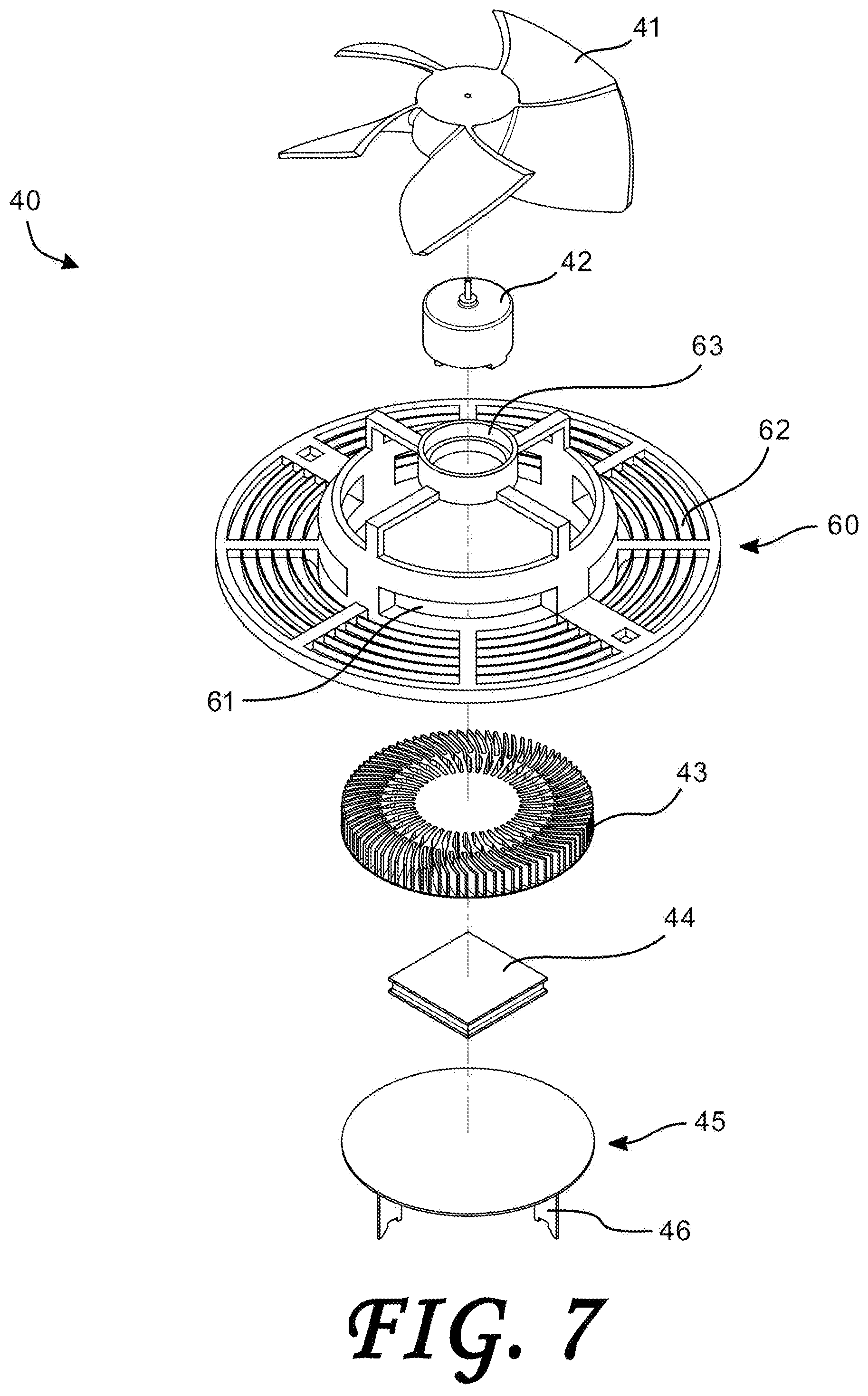 Patent US12092368 Figure 7 – Air treatment apparatus having a thermoelectric generator for controlling air flow and scent dispersion