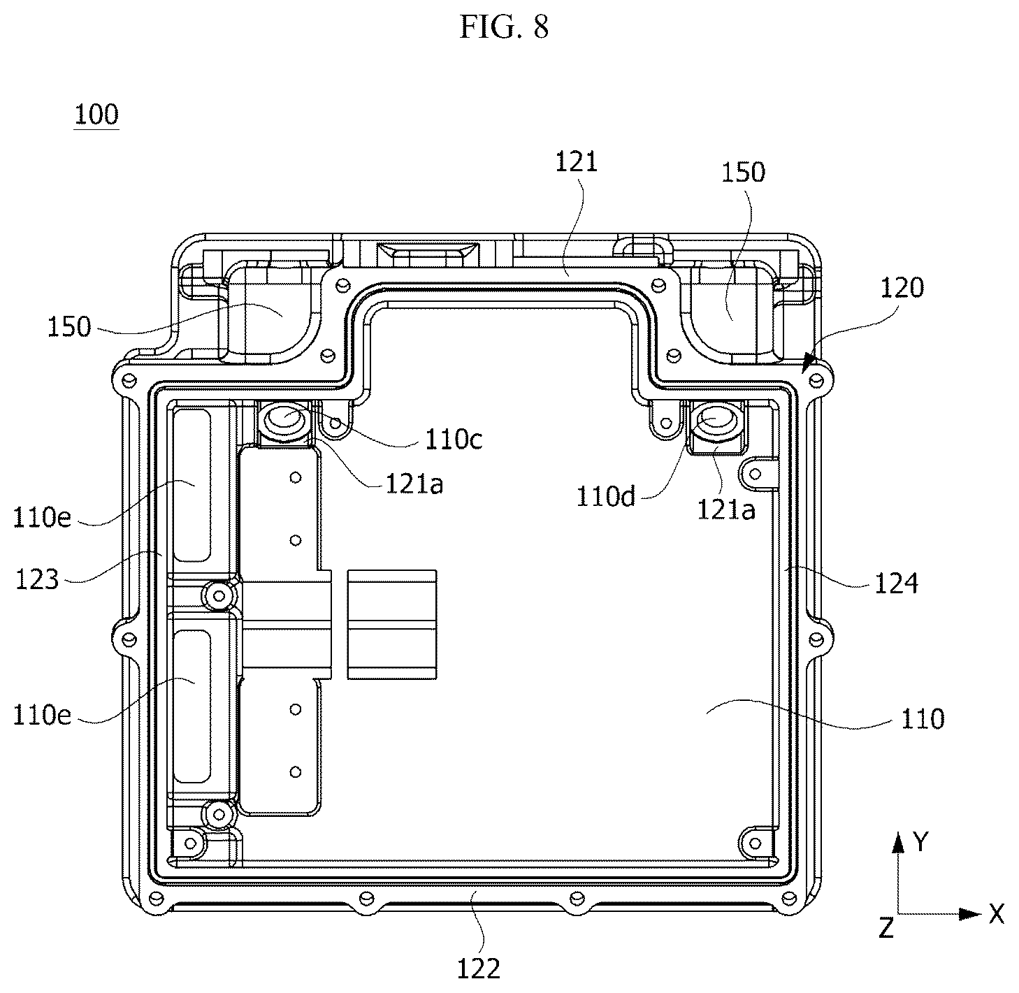 Patent US12092370 Figure 8 – Fluid heater