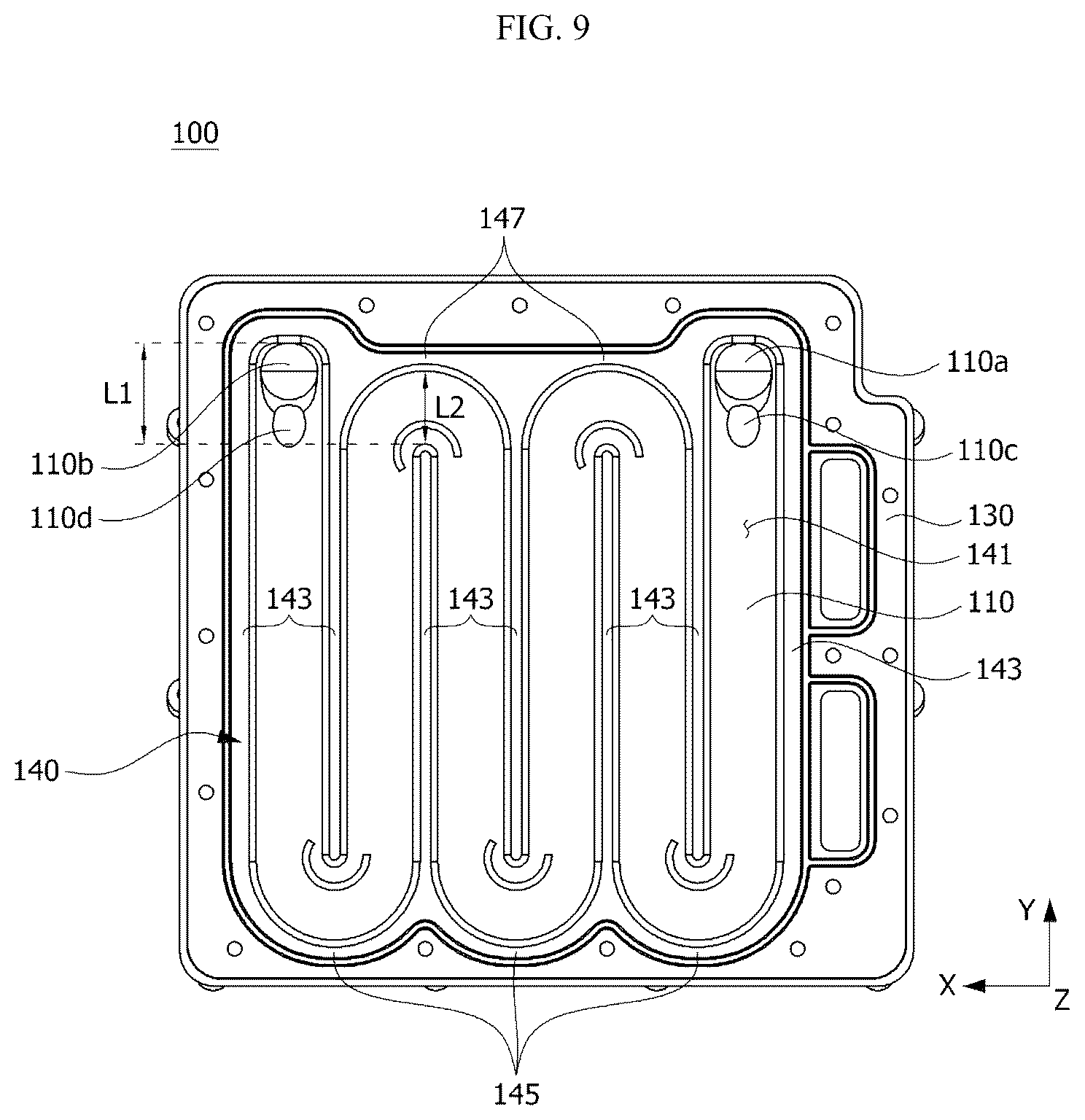 Patent US12092370 Figure 9 – Fluid heater