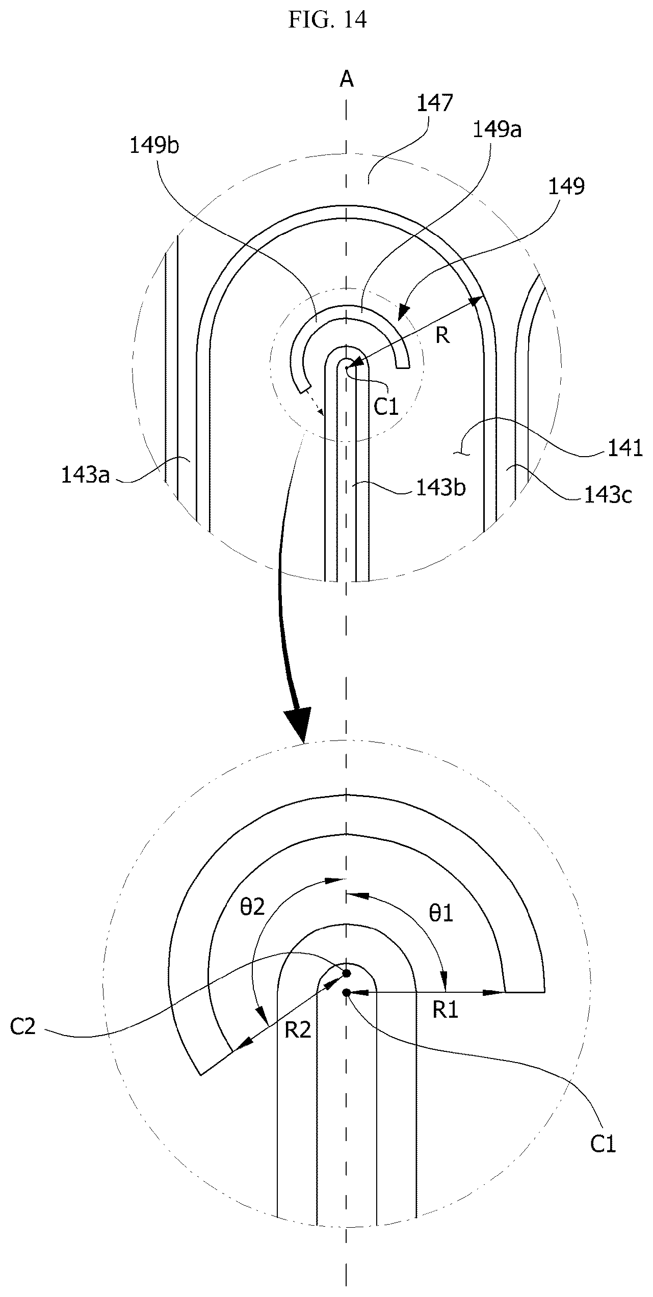 Patent US12092370 Figure 14 – Fluid heater