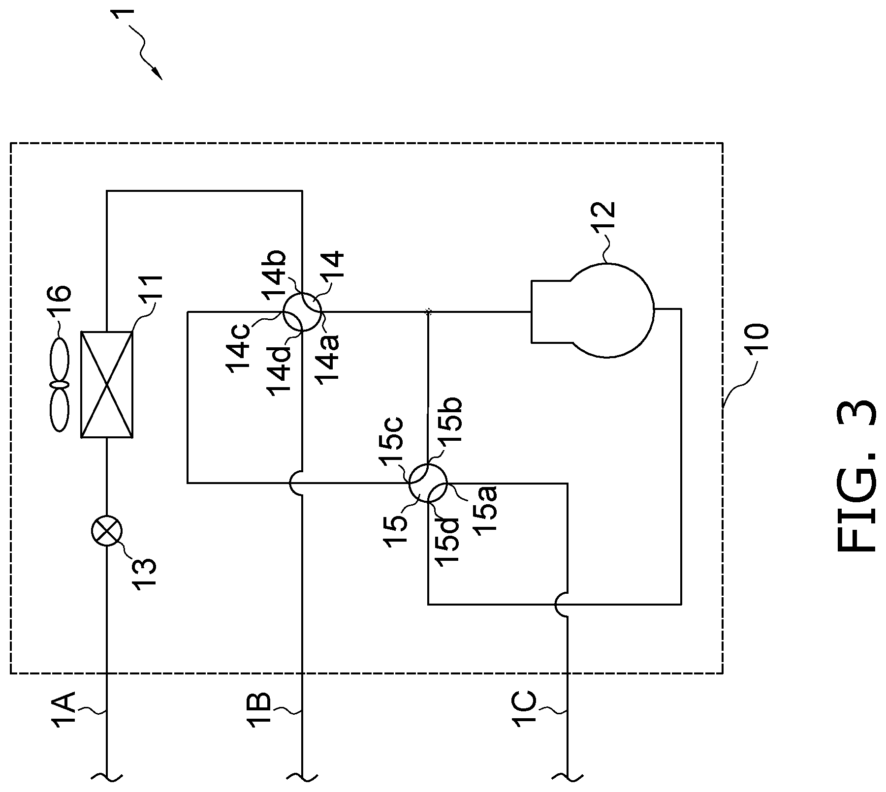 Patent US12092374 Figure 3 – Refrigerant cycle system