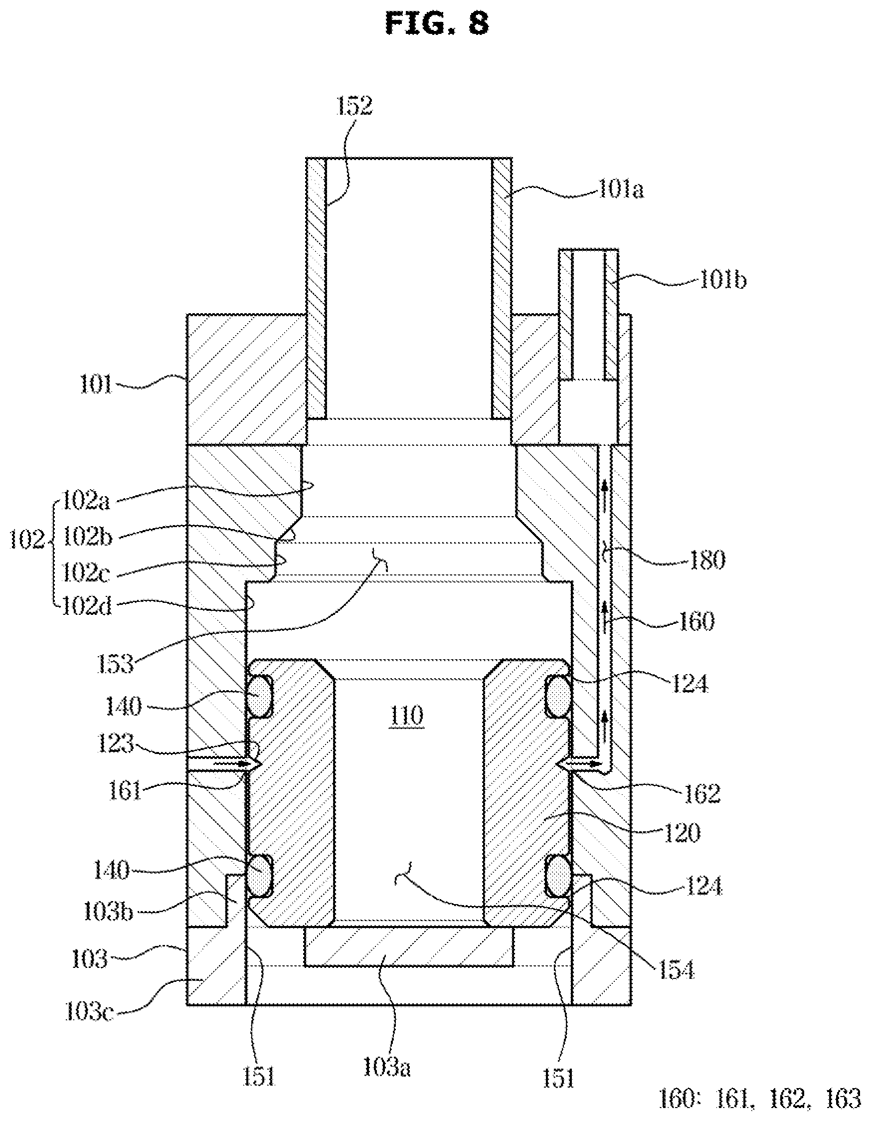 Patent US12092379 Figure 8 – Compressor and refrigeration cycle device having the same