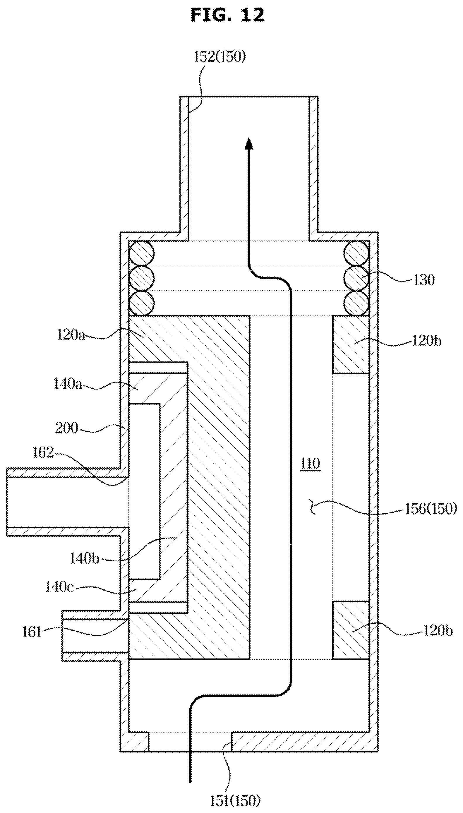 Patent US12092379 Figure 12 – Compressor and refrigeration cycle device having the same