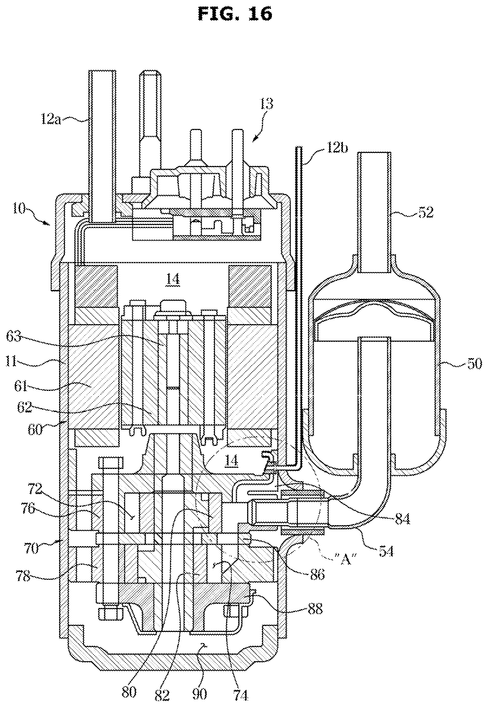 Patent US12092379 Figure 16 – Compressor and refrigeration cycle device having the same