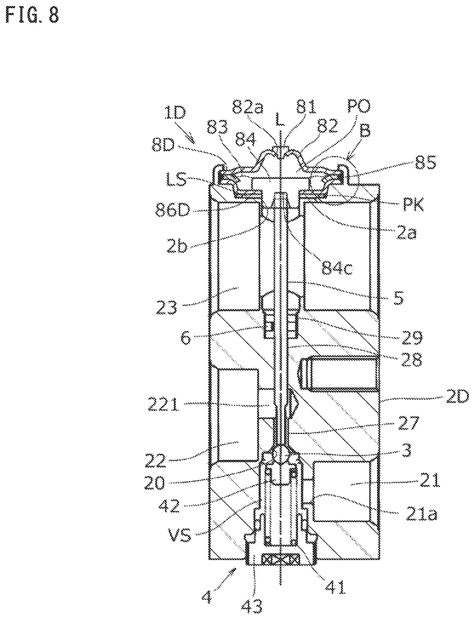 Patent US12092380 Figure 7 – Power element and expansion valve using same