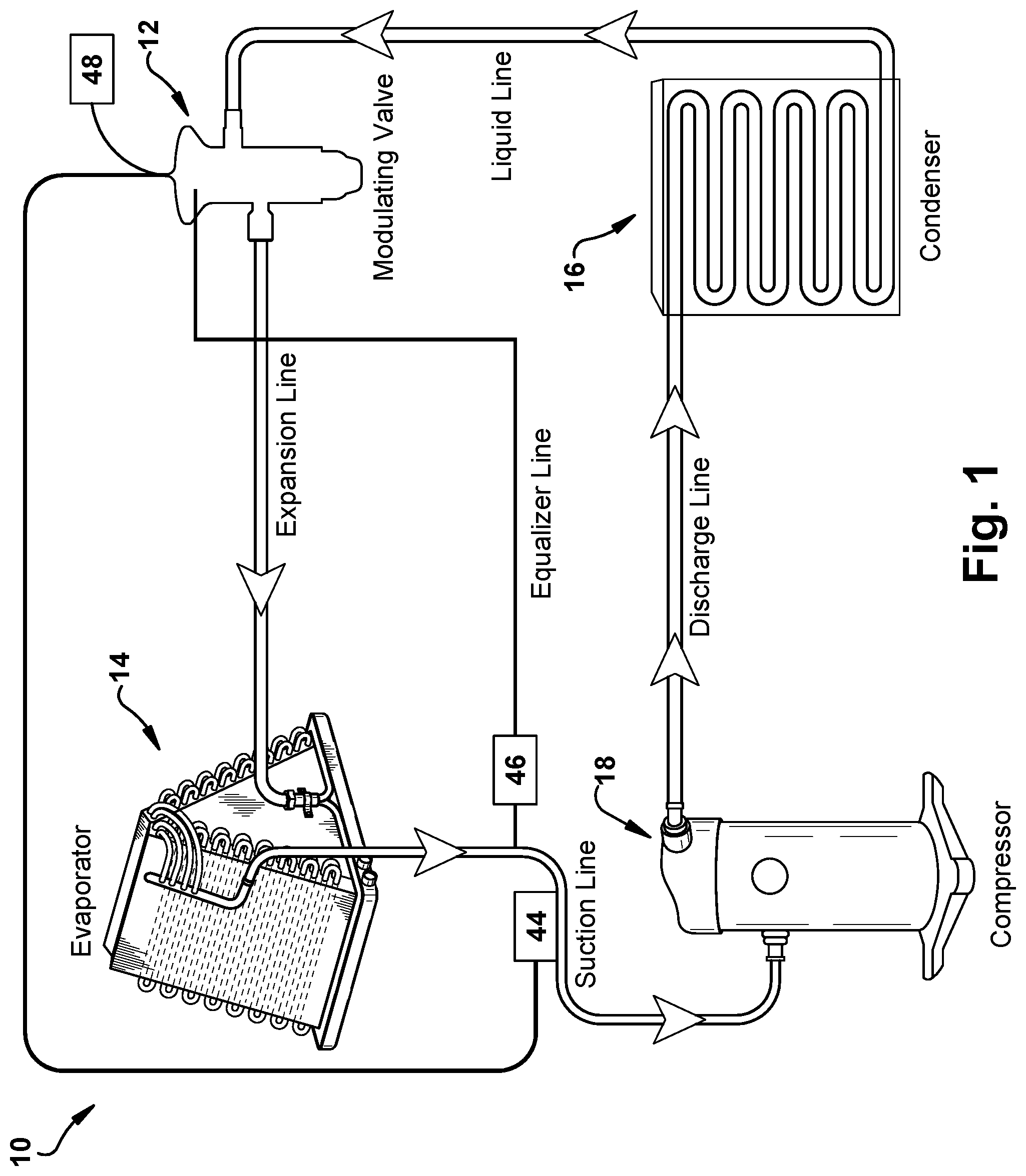Patent US12092382 Figure 1 – Power element for refrigerant modulating valve