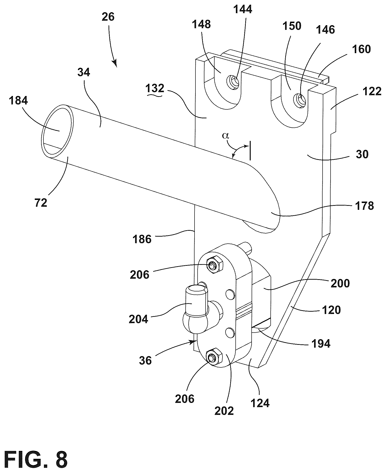Patent US12092388 Figure 8 – Connector assembly for vacuum insulated structures