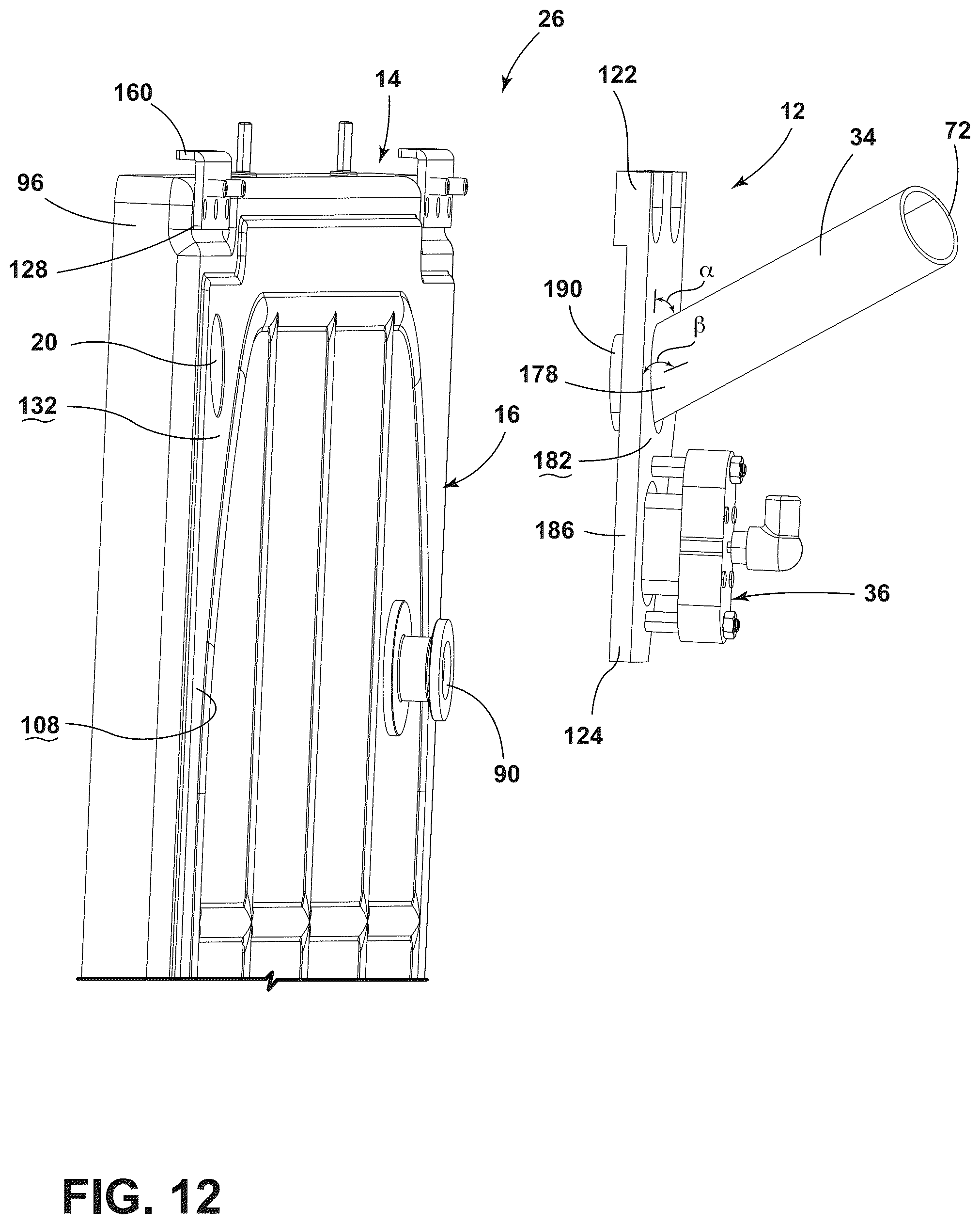 Patent US12092388 Figure 12 – Connector assembly for vacuum insulated structures