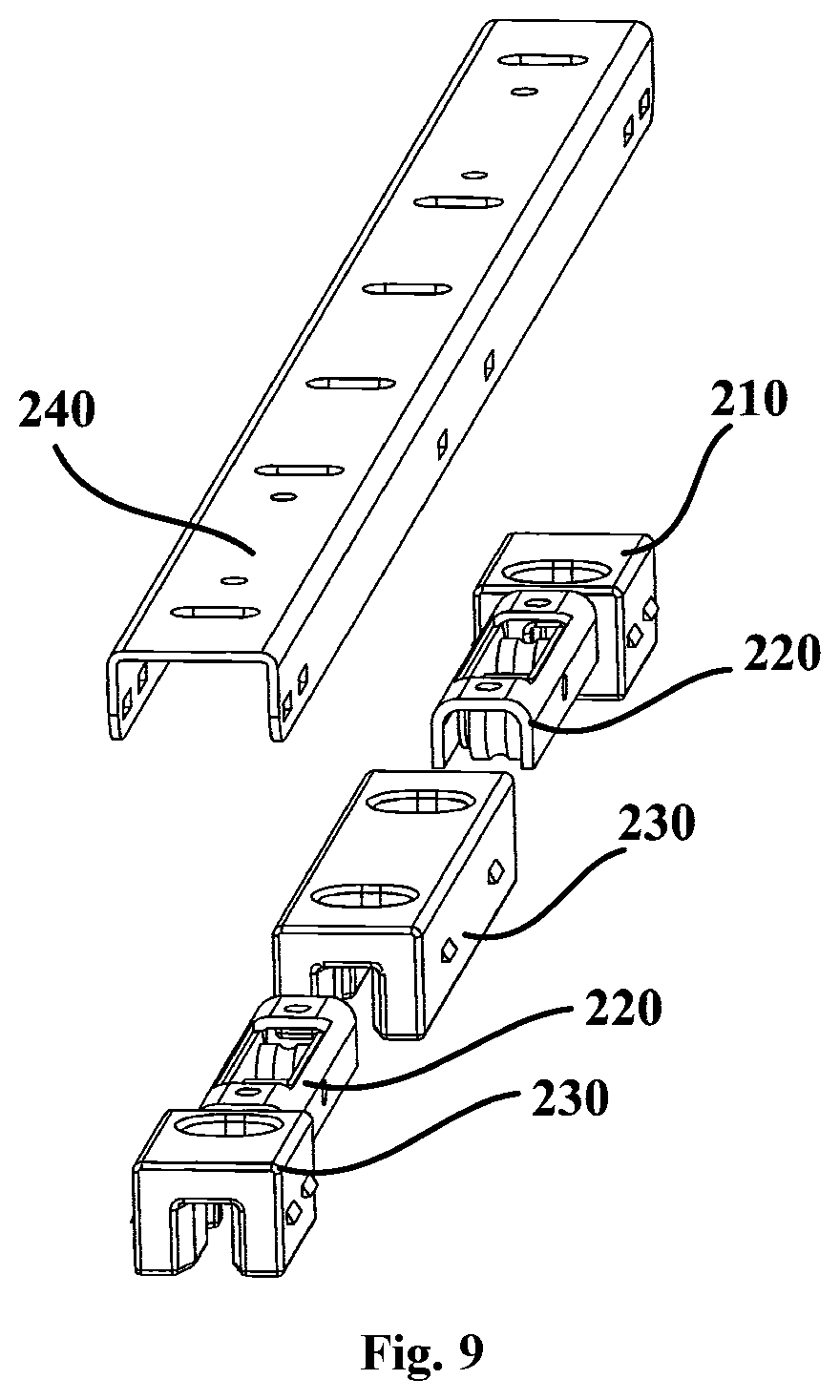 Patent US12092389 Figure 6 – Built-in refrigerator and installation device and auxiliary installation assembly therefor