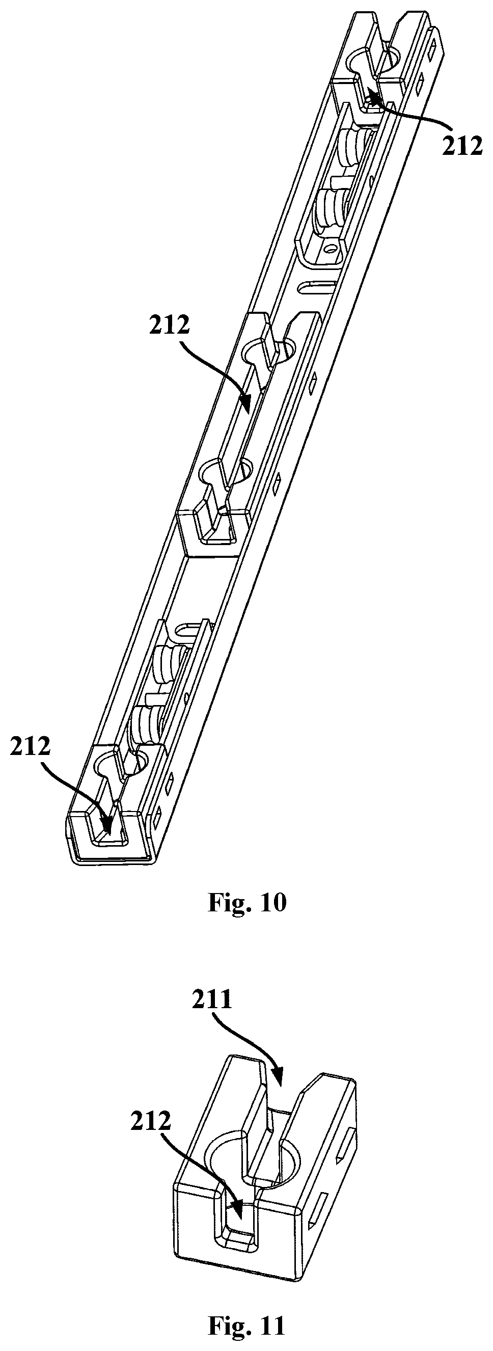 Patent US12092389 Figure 7 – Built-in refrigerator and installation device and auxiliary installation assembly therefor