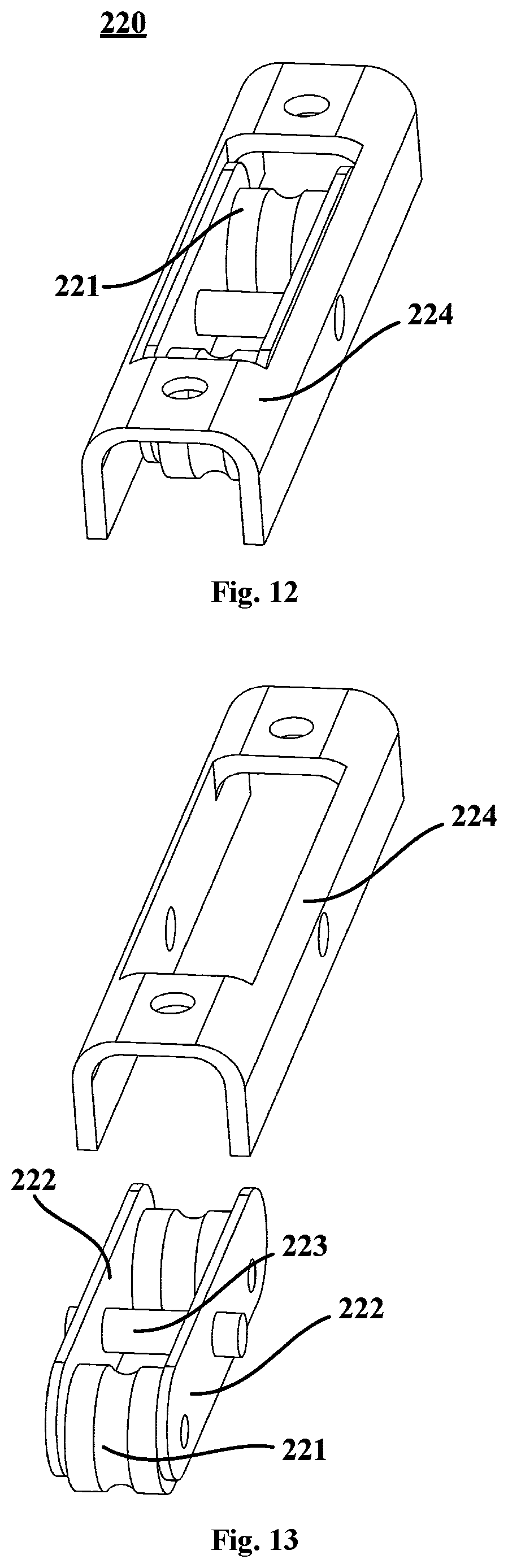 Patent US12092389 Figure 8 – Built-in refrigerator and installation device and auxiliary installation assembly therefor