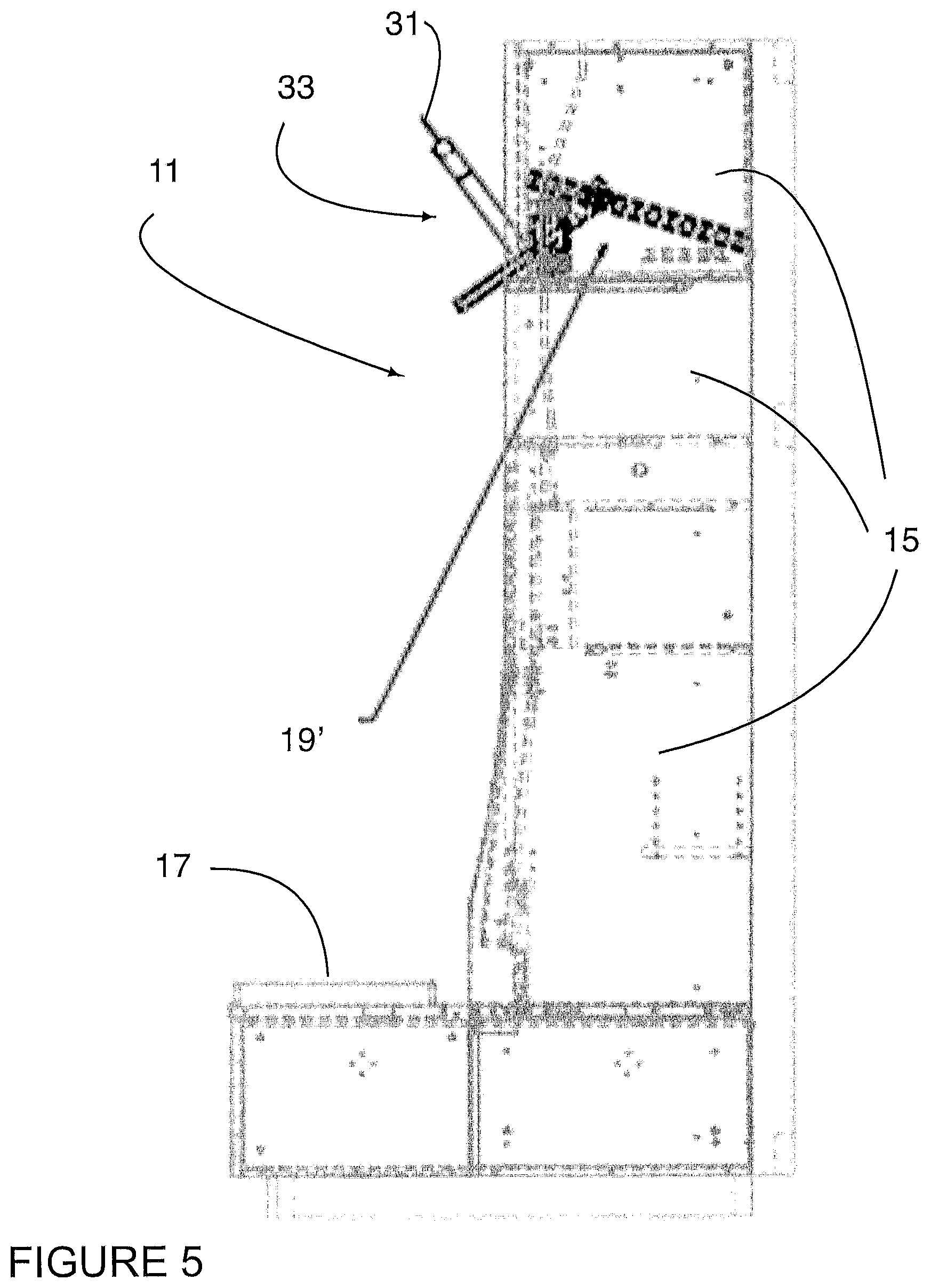 Patent US12092396 Figure 5 – Locker with equipment rack