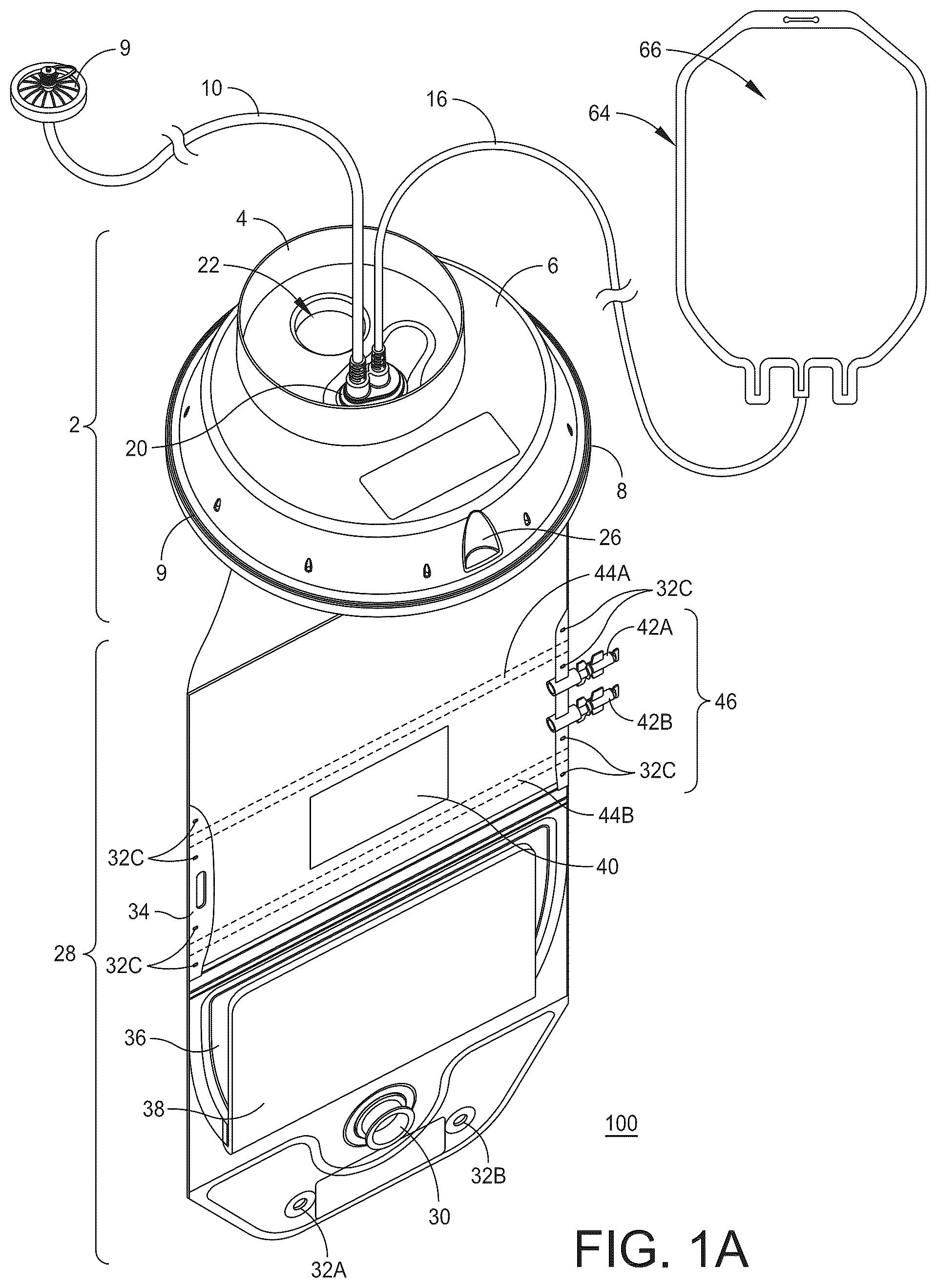 Patent US12092397 Figure 1 – Disposable for a spray drying system
