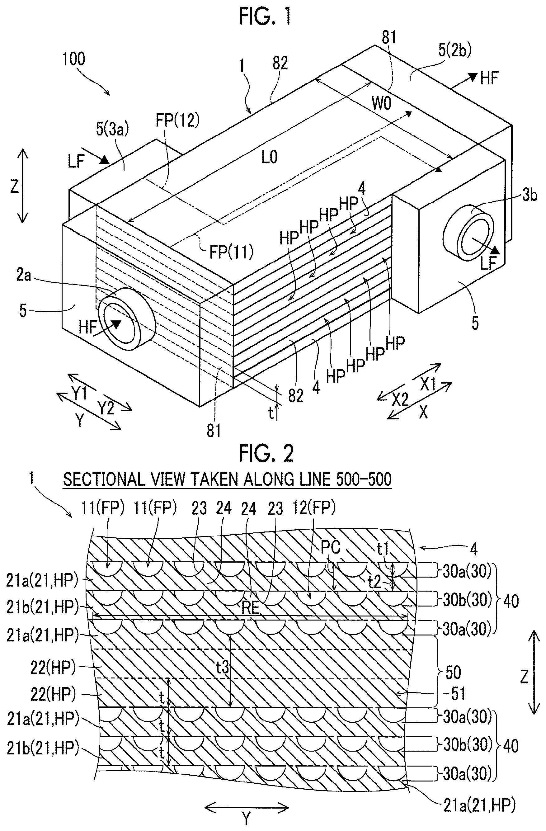 Patent US12092401 — Diffusion bonding heat exchanger — Figure 1