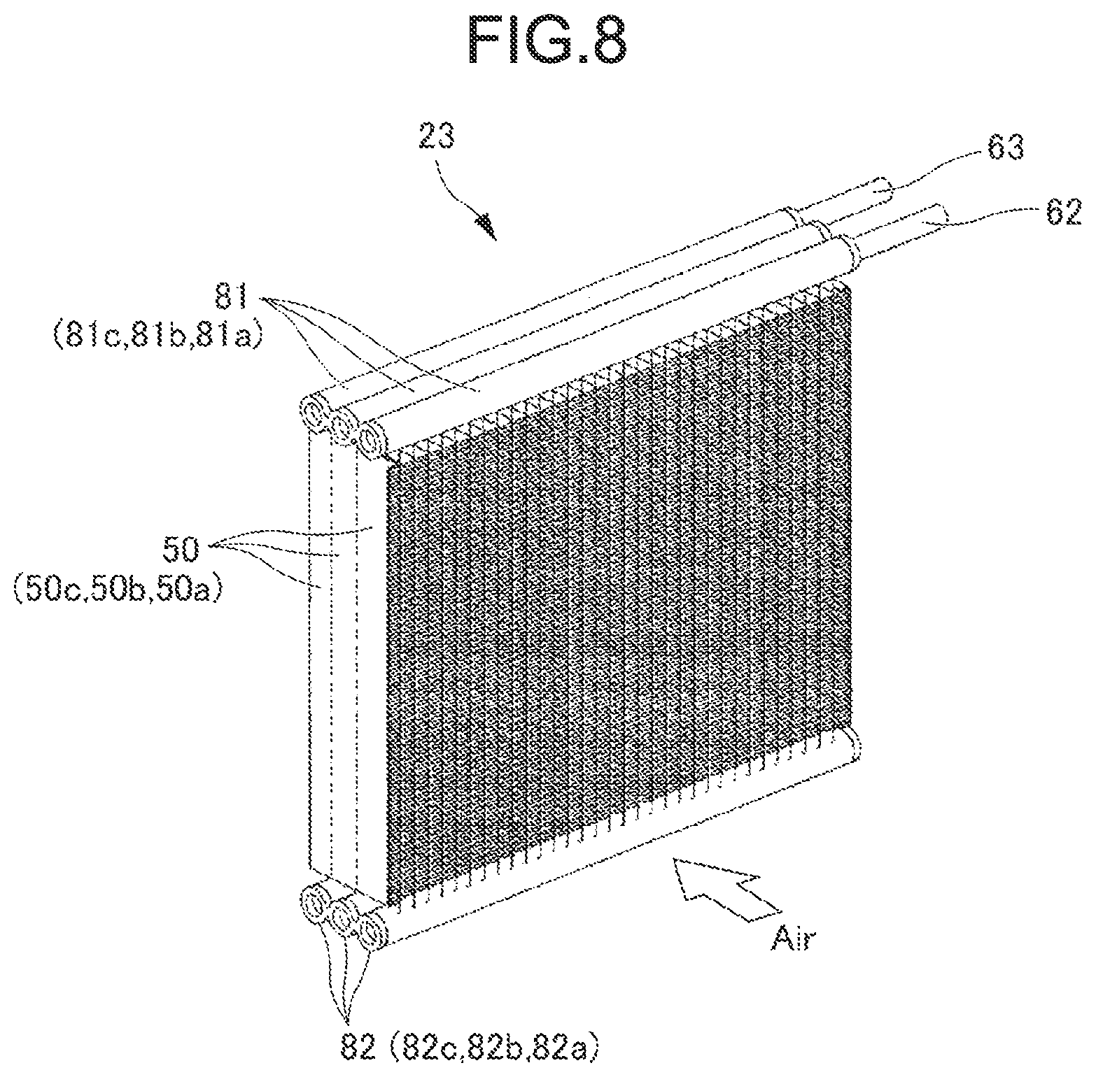 Patent US12092402 Figure 6 – Heat exchanger