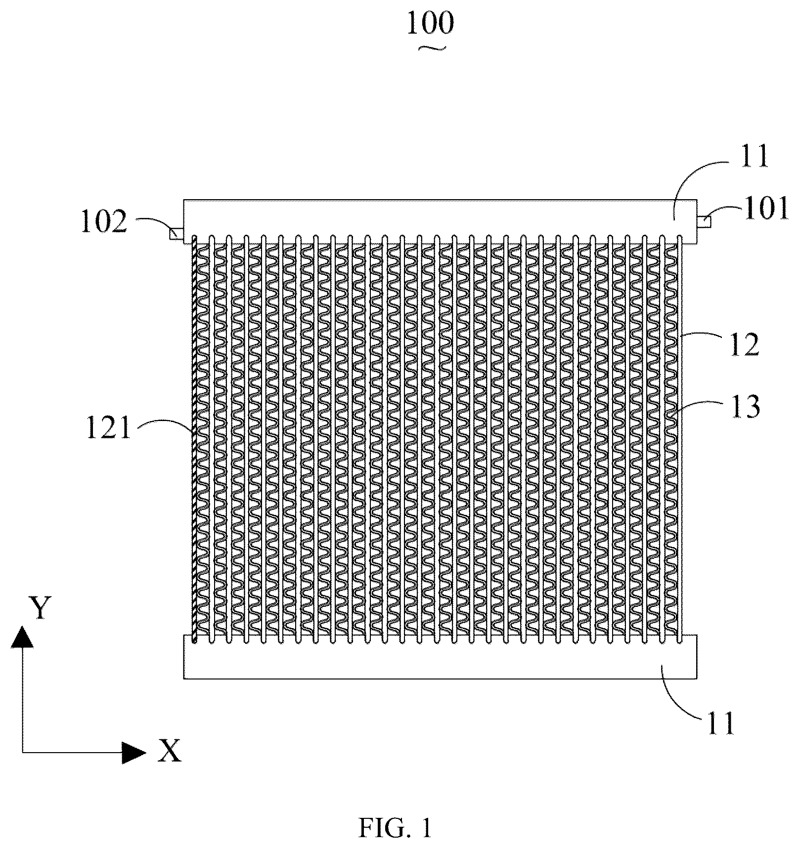 Patent US12092404 Figure 1 – Heat exchanger, processing method of heat exchanger and composite material