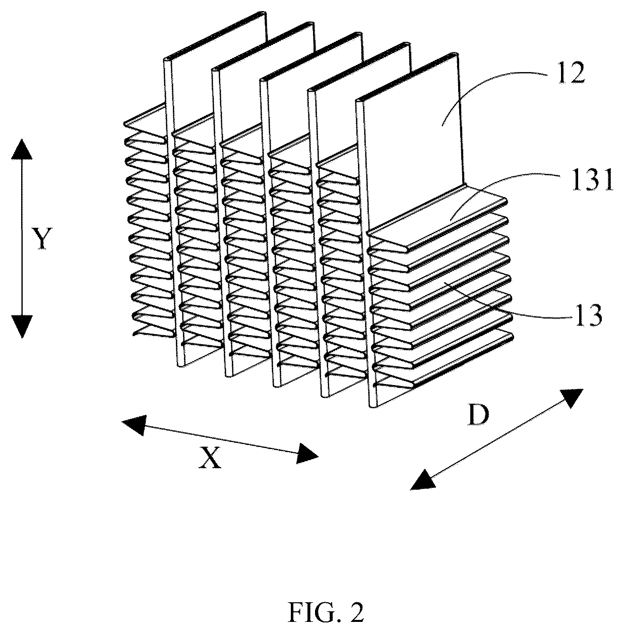 Patent US12092404 Figure 2 – Heat exchanger, processing method of heat exchanger and composite material