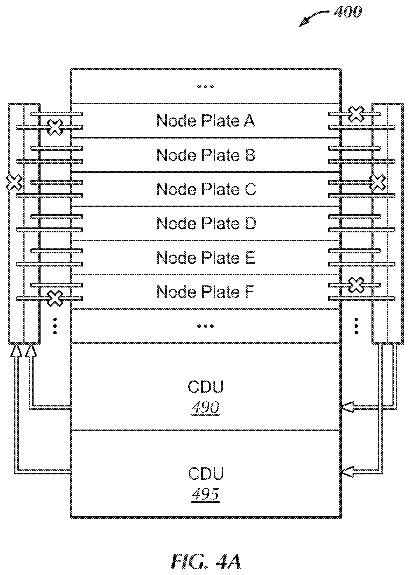 Patent US12092405 Figure 4 – Smart cold plate for redundant liquid cooling loops
