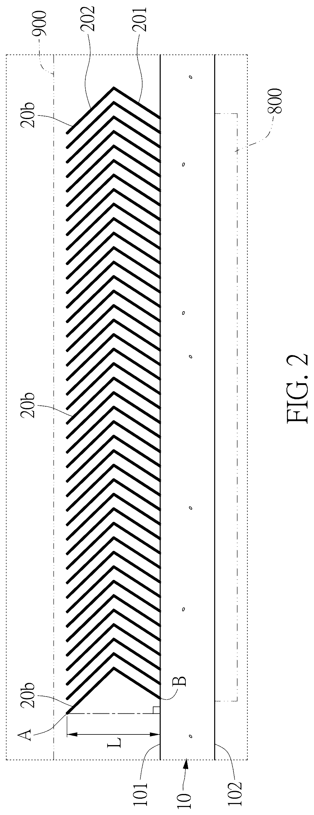 Patent US12092406 Figure 2 – Two-phase immersion-type heat dissipation structure having non-vertical fins
