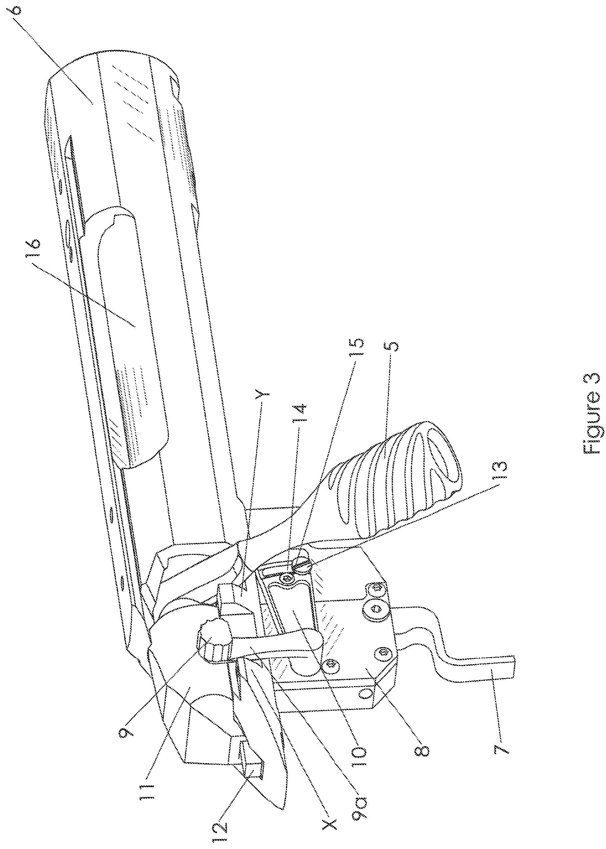 Patent US12092409 Figure 3 – Trigger mechanism for a rifle