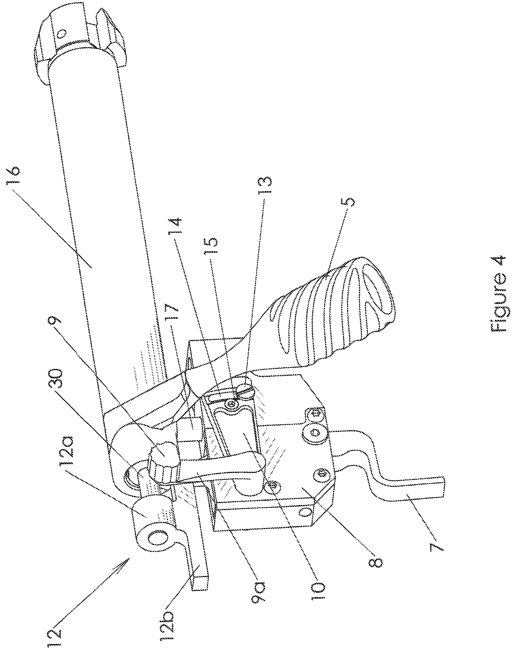 Patent US12092409 Figure 4 – Trigger mechanism for a rifle