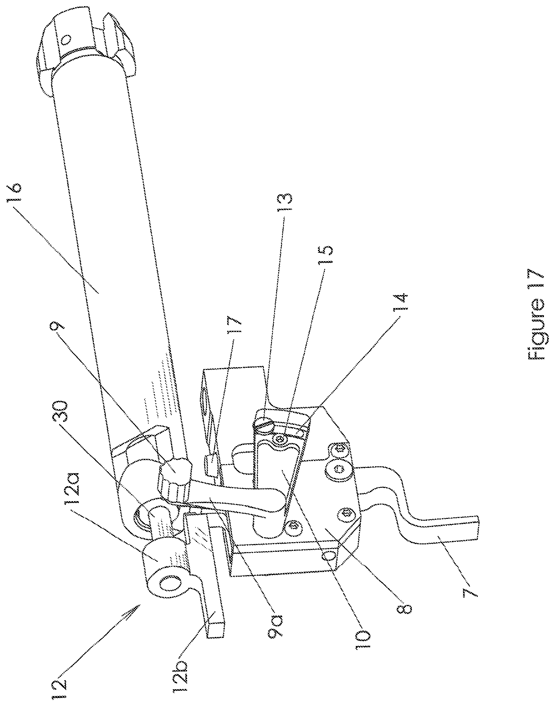 Patent US12092409 Figure 17 – Trigger mechanism for a rifle
