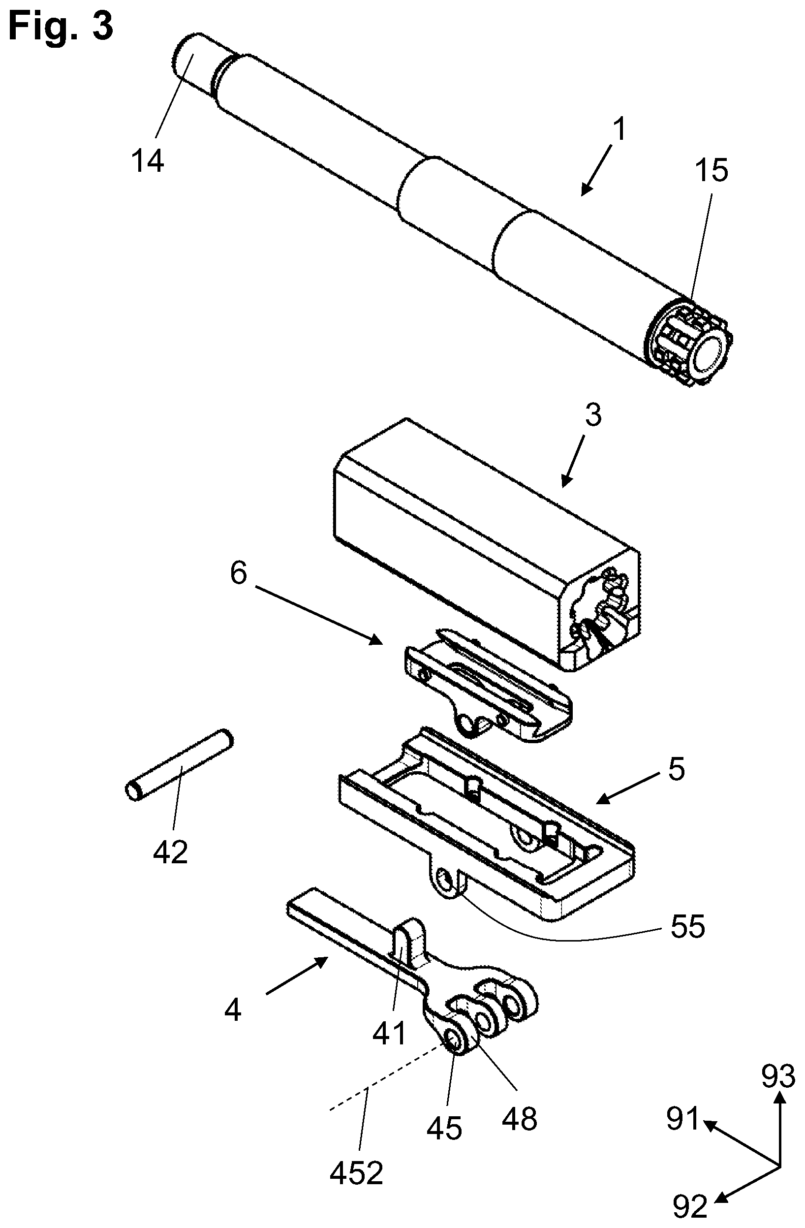 Patent US12092413 Figure 3 – Firearm with barrel clamp