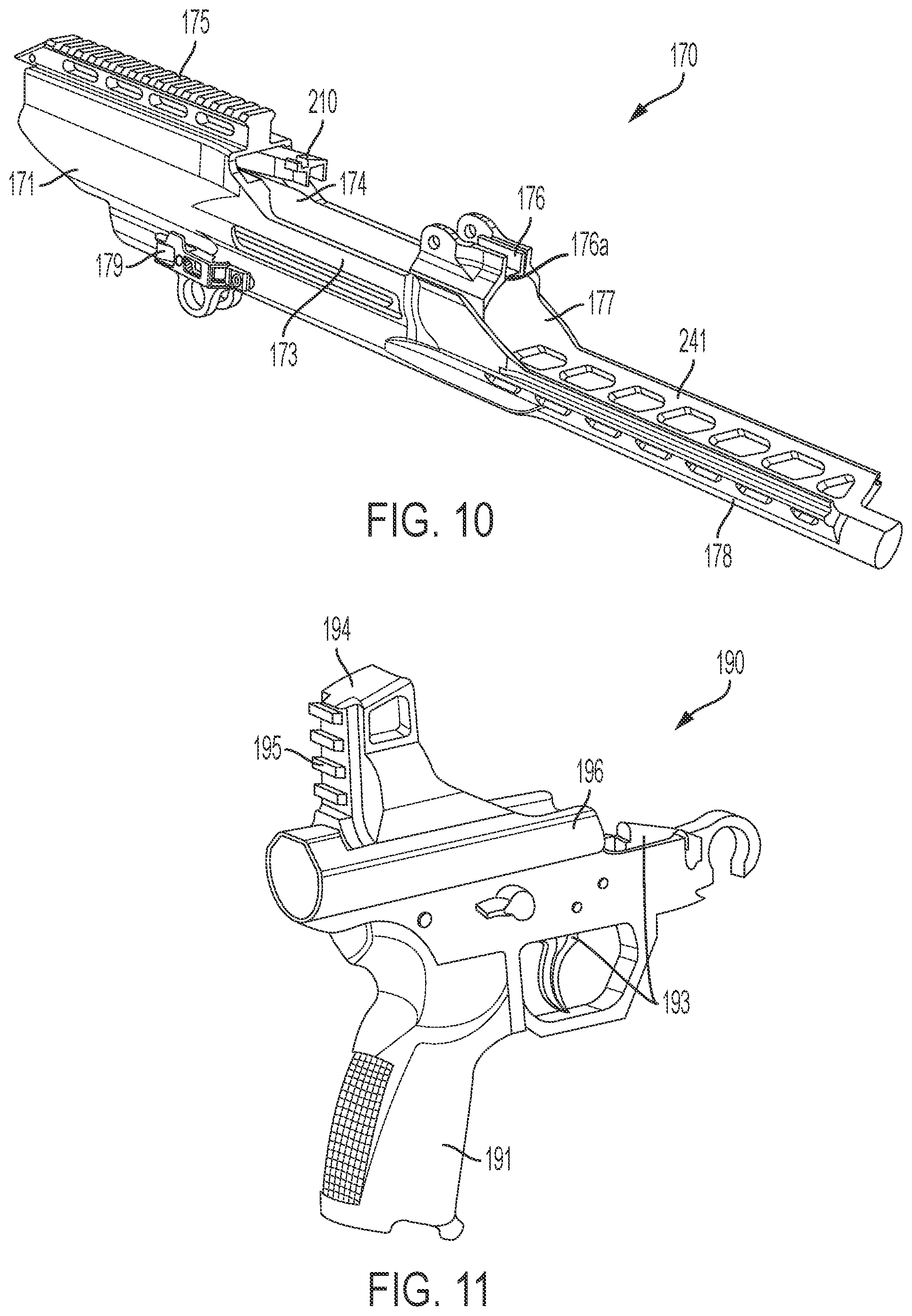 Patent US12092414 Figure 6 – Recoil assembly for a machine gun