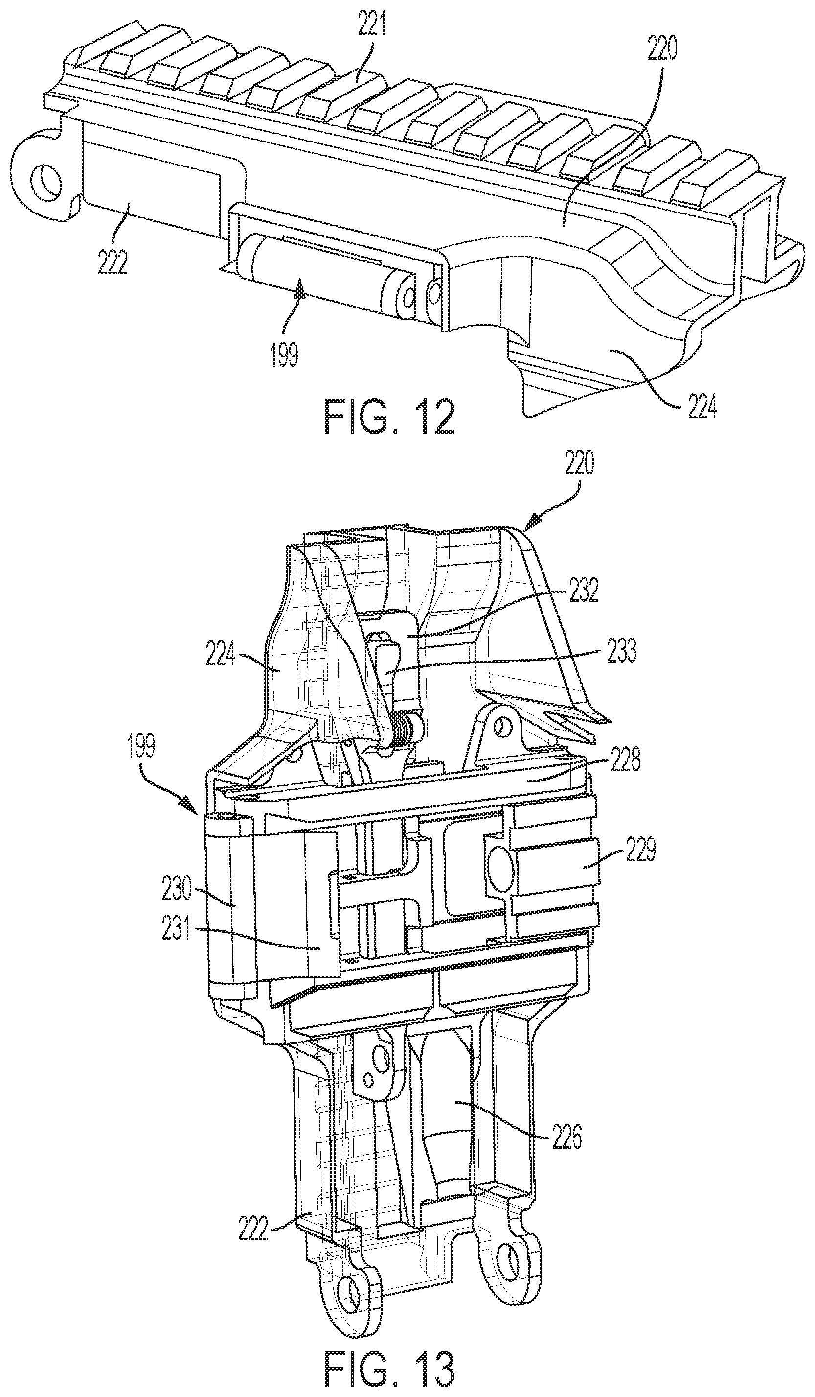 Patent US12092414 Figure 7 – Recoil assembly for a machine gun