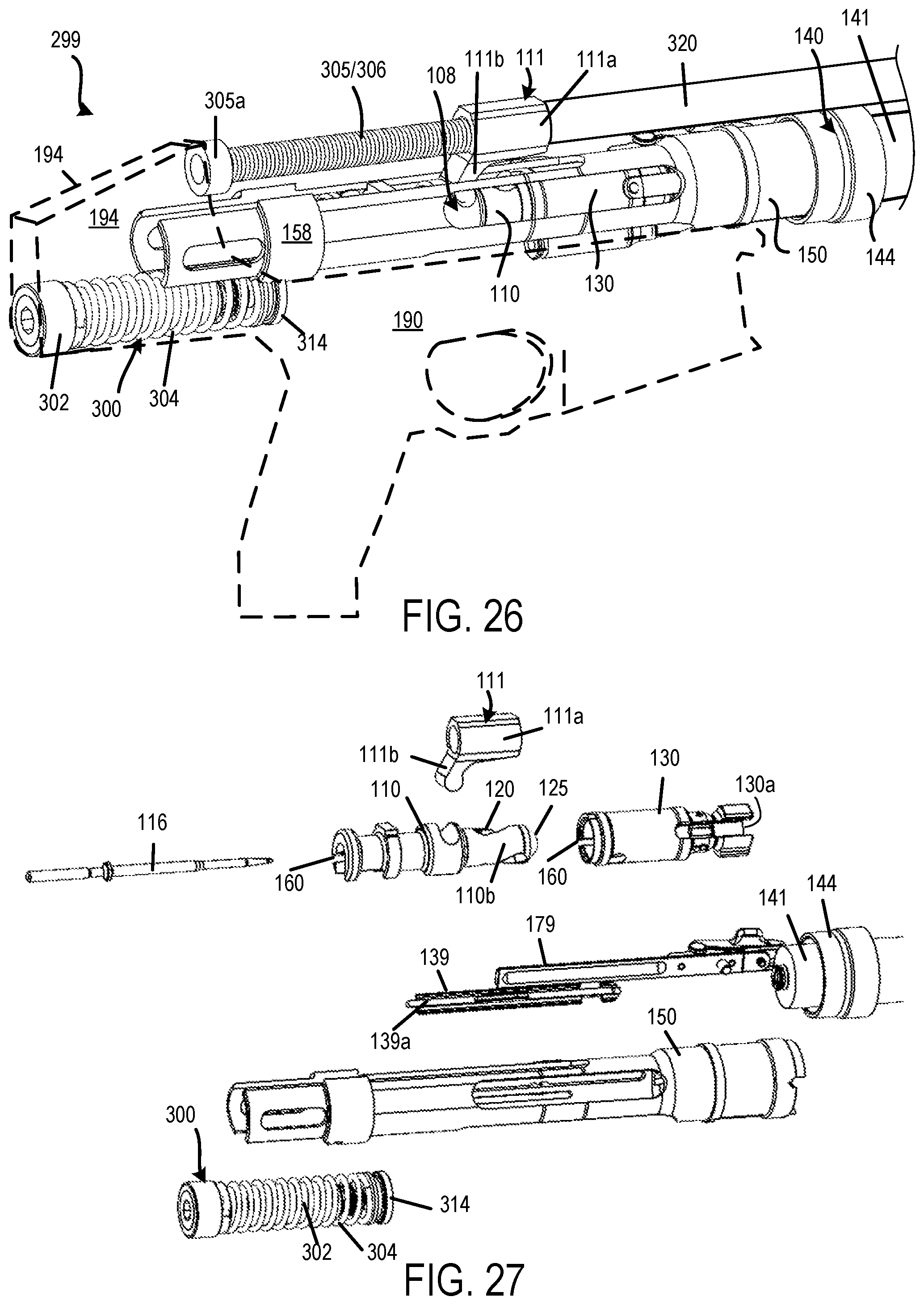 Patent US12092414 Figure 14 – Recoil assembly for a machine gun
