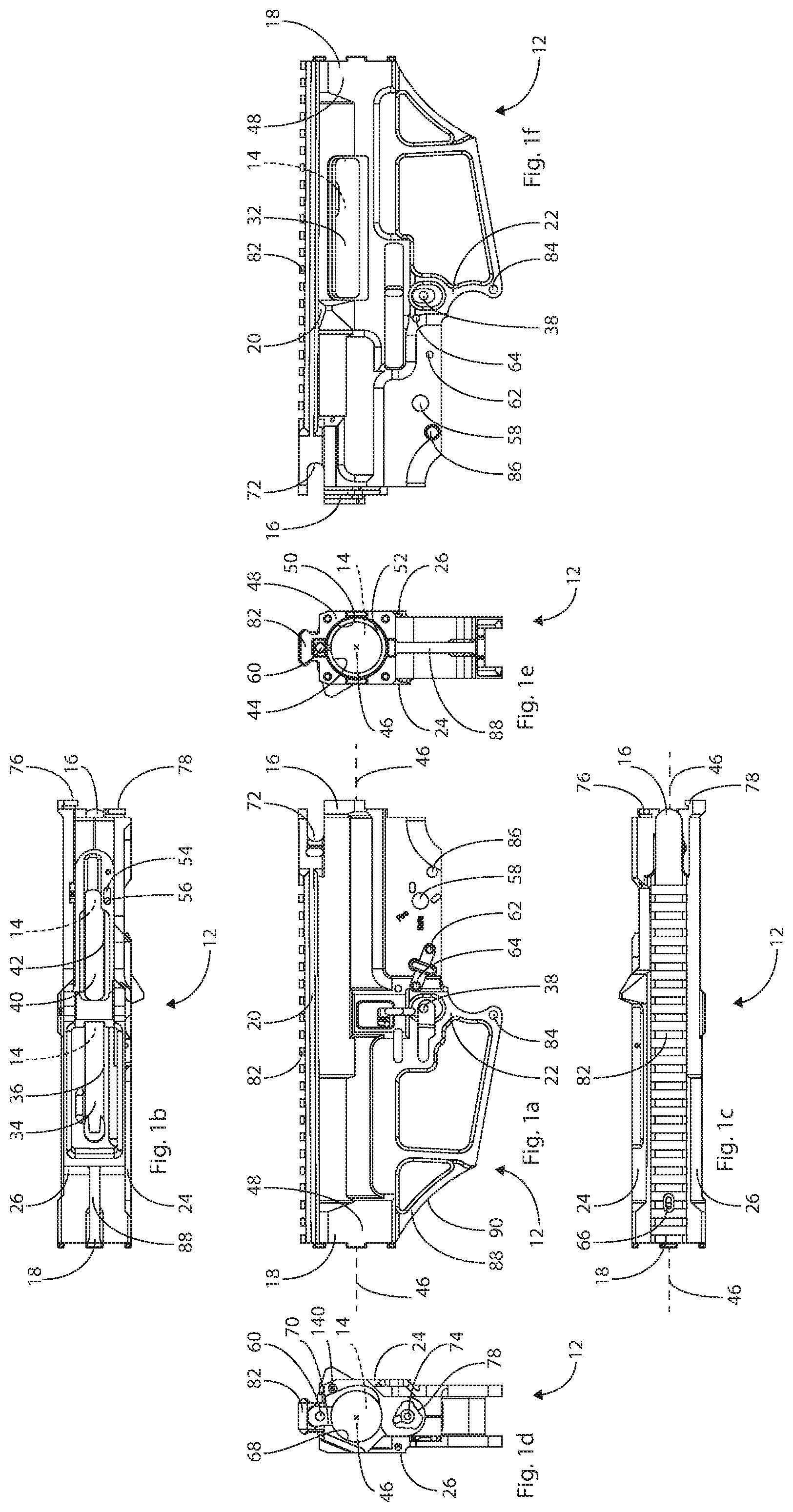 Patent US12092417 Figure 1 – Automatic rifle and receiver for same