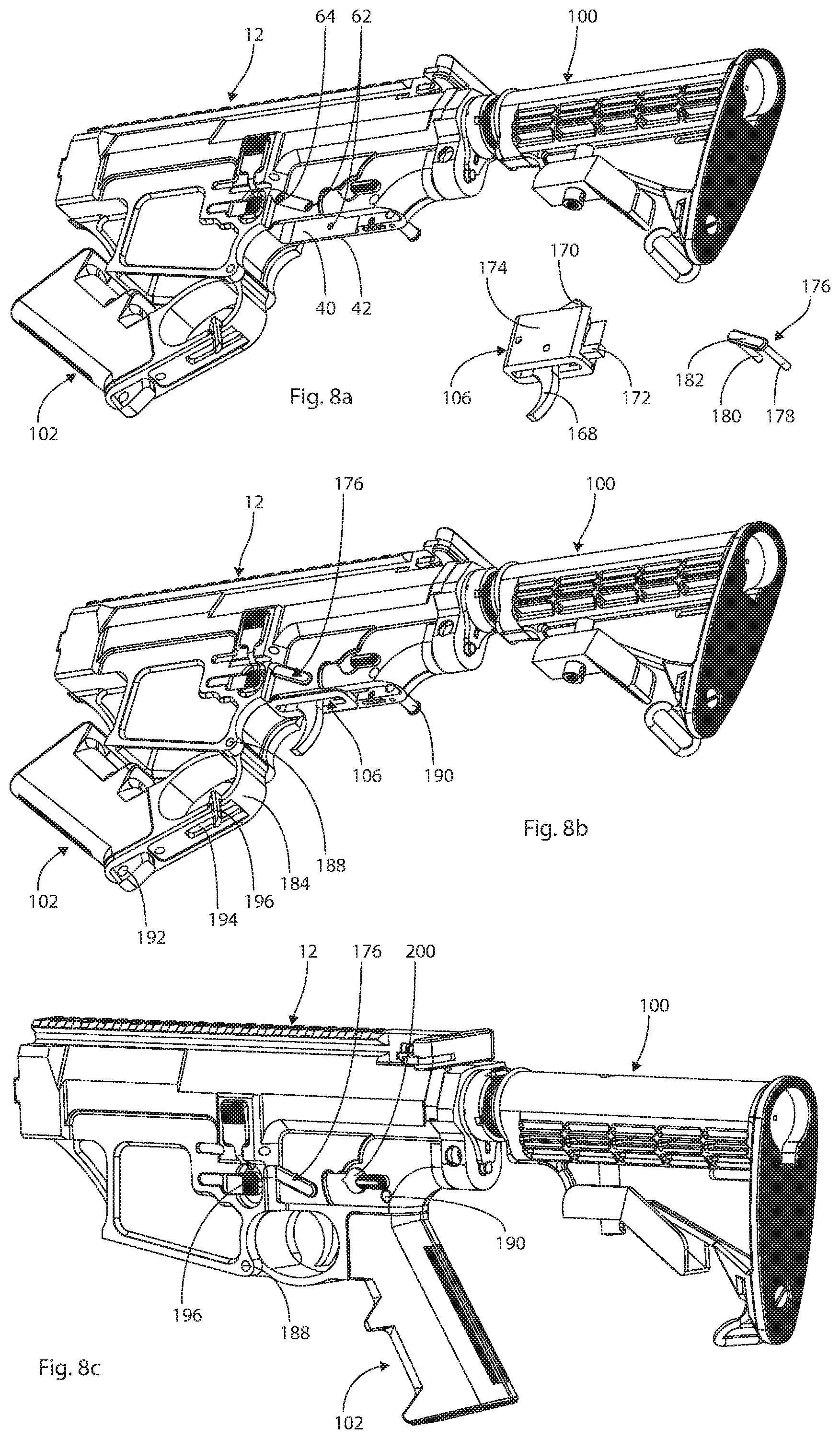 Patent US12092417 Figure 7 – Automatic rifle and receiver for same