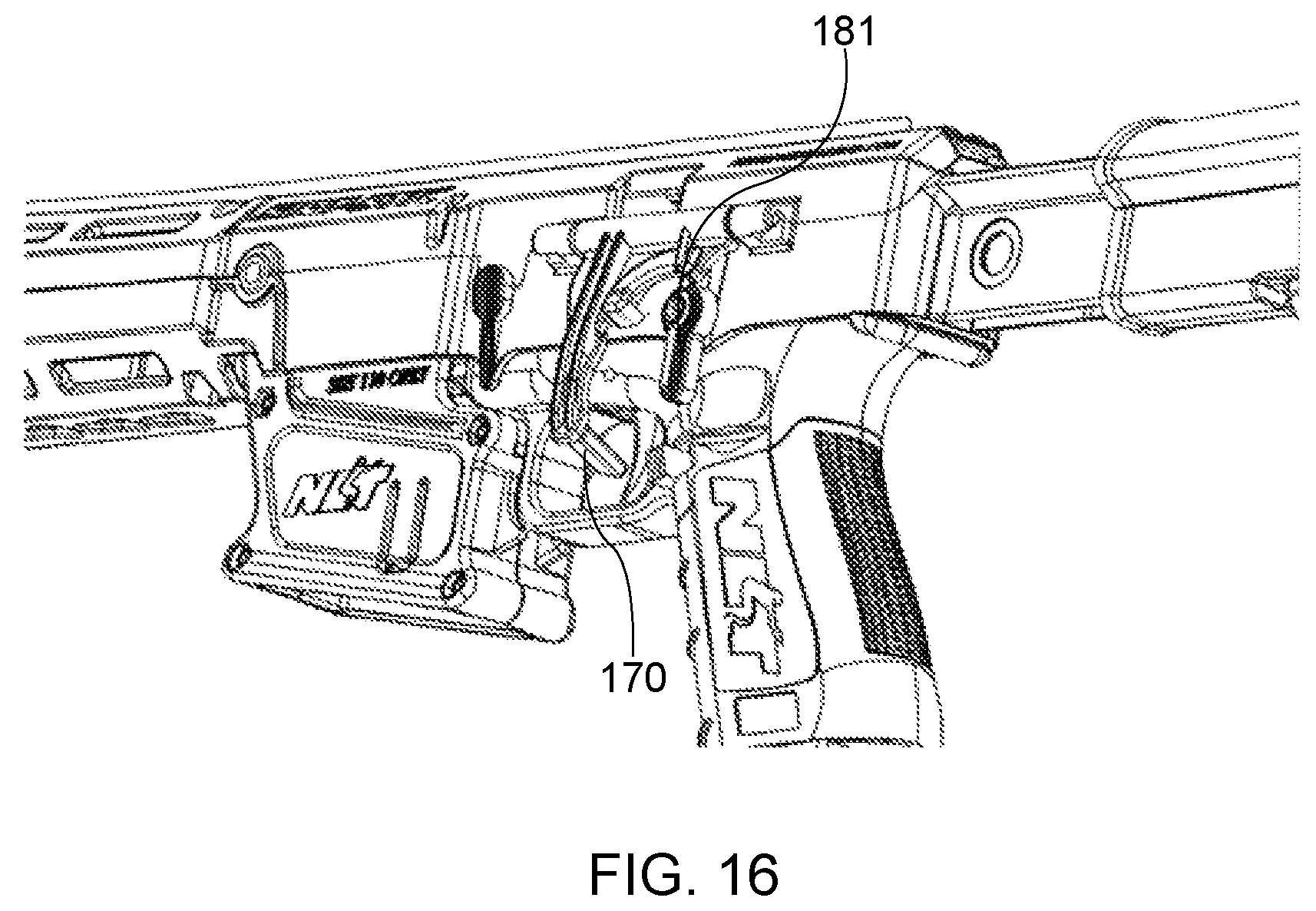 Patent US12092418 Figure 16 – Integrated pistol and rifle training method and apparatus
