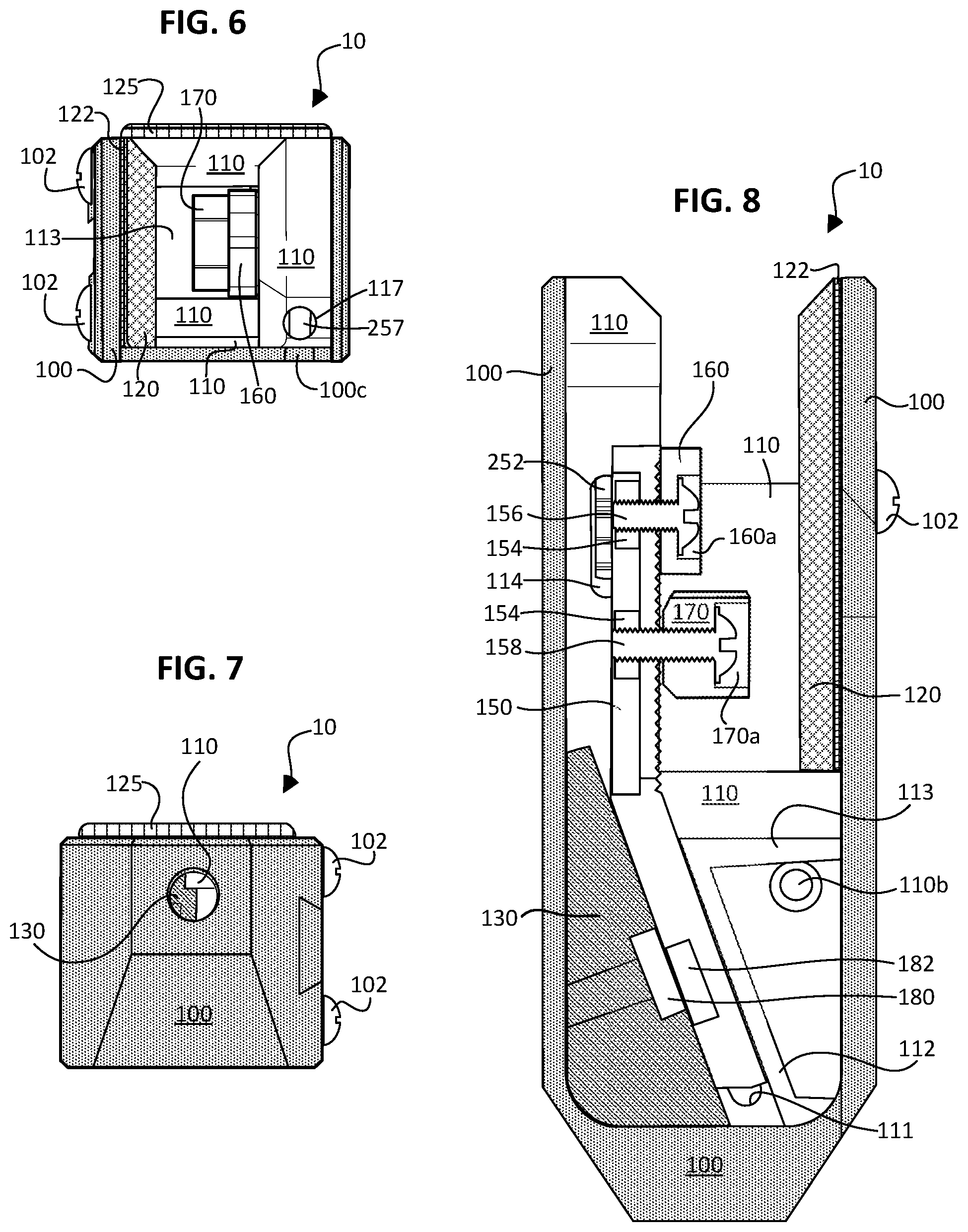 Patent US12092427 Figure 4 – Customizable locking and quick release mechanism and kit for handgun holsters
