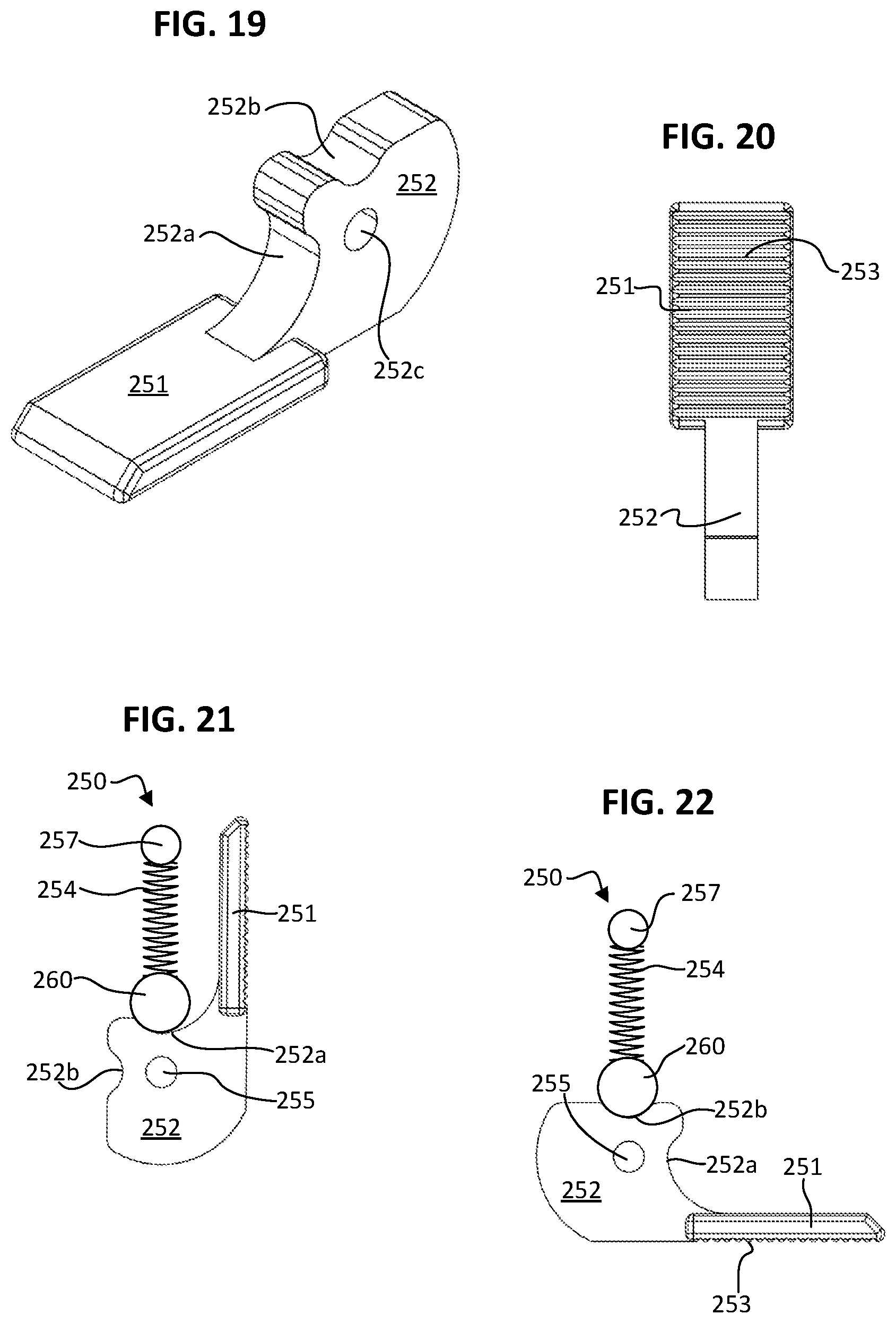 Patent US12092427 Figure 8 – Customizable locking and quick release mechanism and kit for handgun holsters
