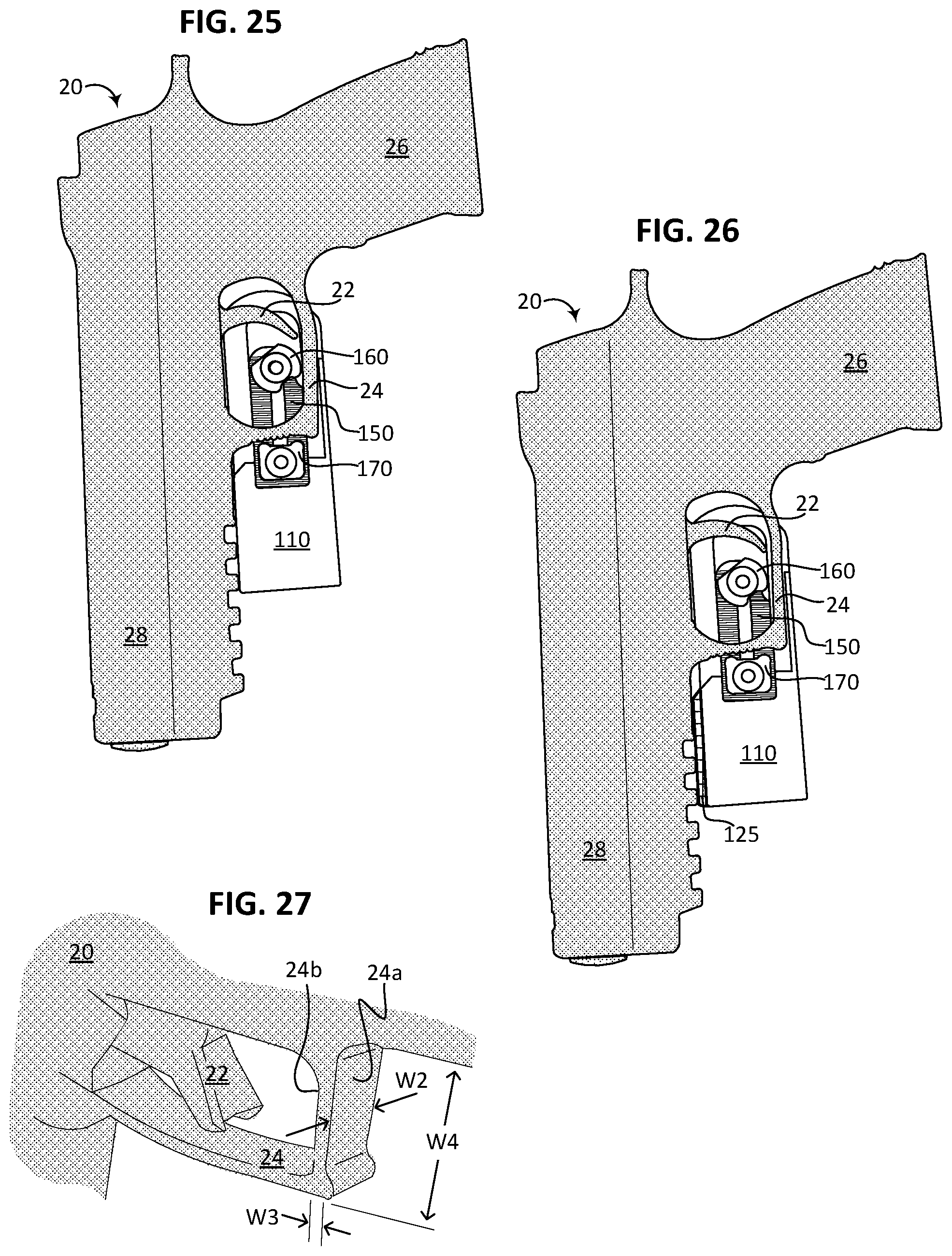 Patent US12092427 Figure 10 – Customizable locking and quick release mechanism and kit for handgun holsters
