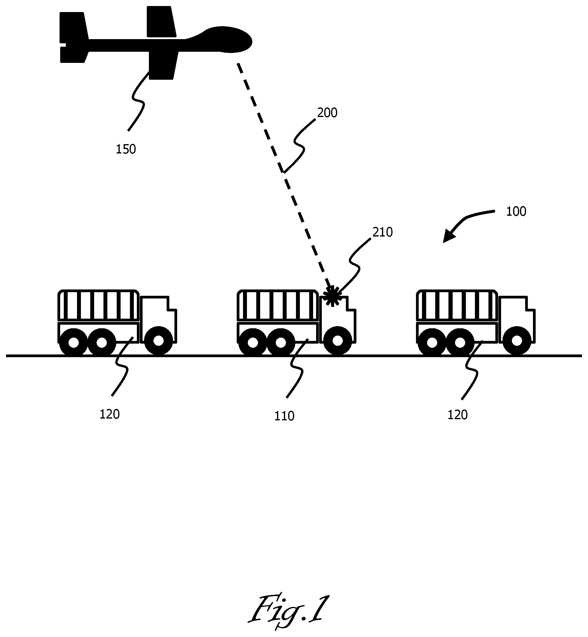 Patent US12092428 Figure 1 – Persistent marking of a target