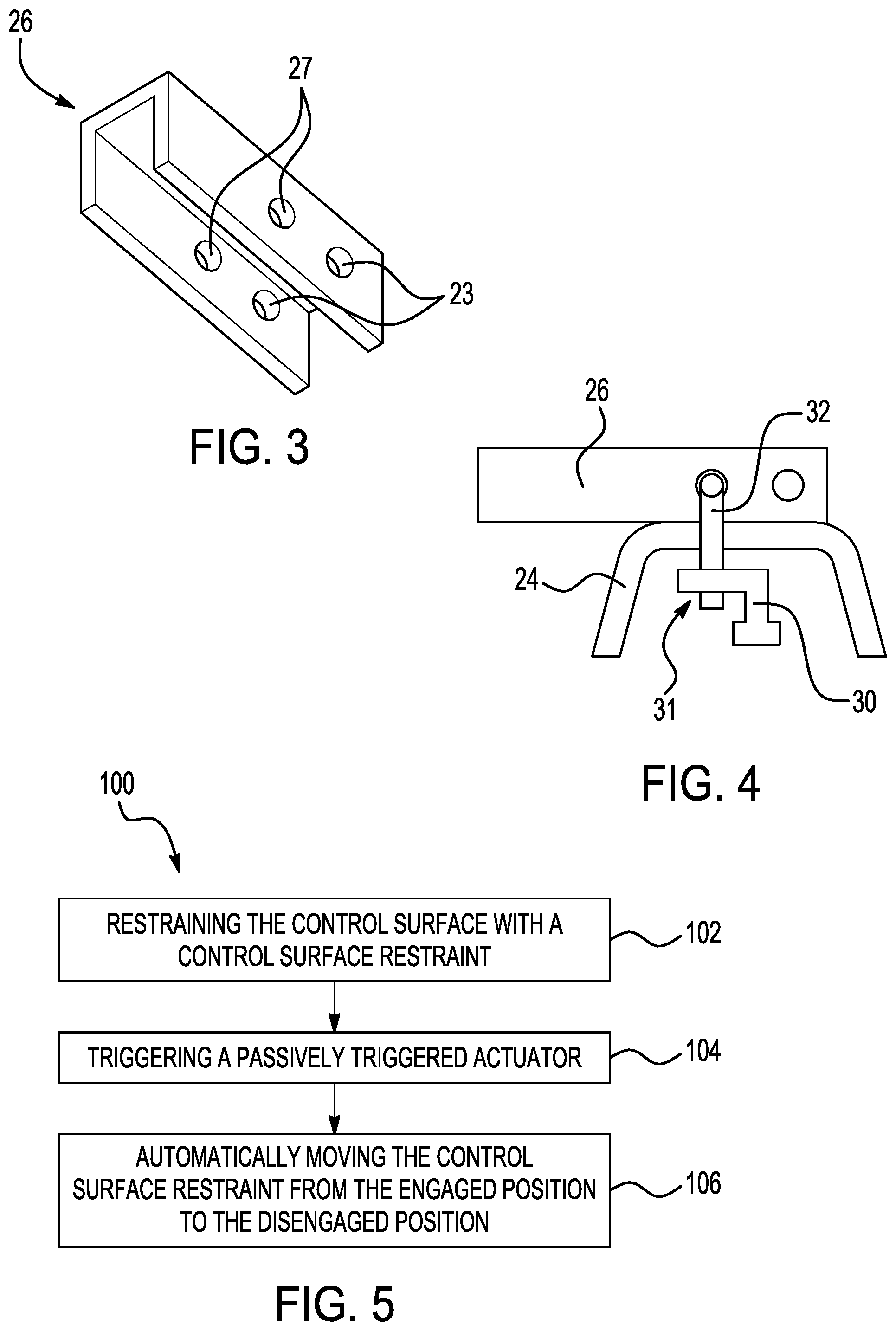 Patent US12092436 Figure 2 – Control surface restraining system for tactical flight vehicles