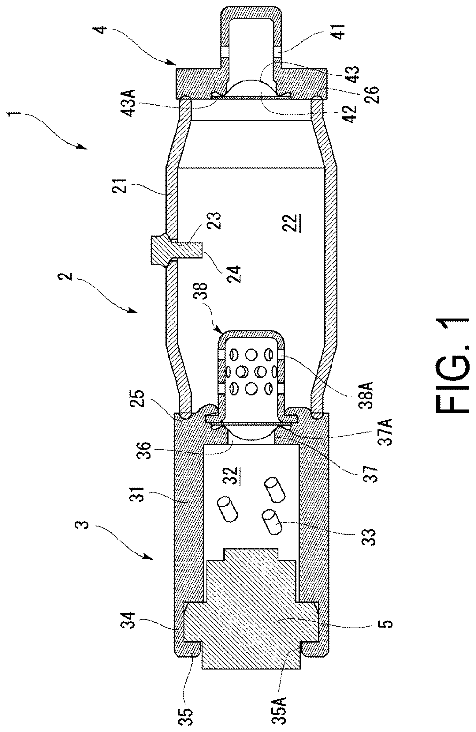 Patent US12092438 Figure 1 – Ignition device assembly and ignition device
