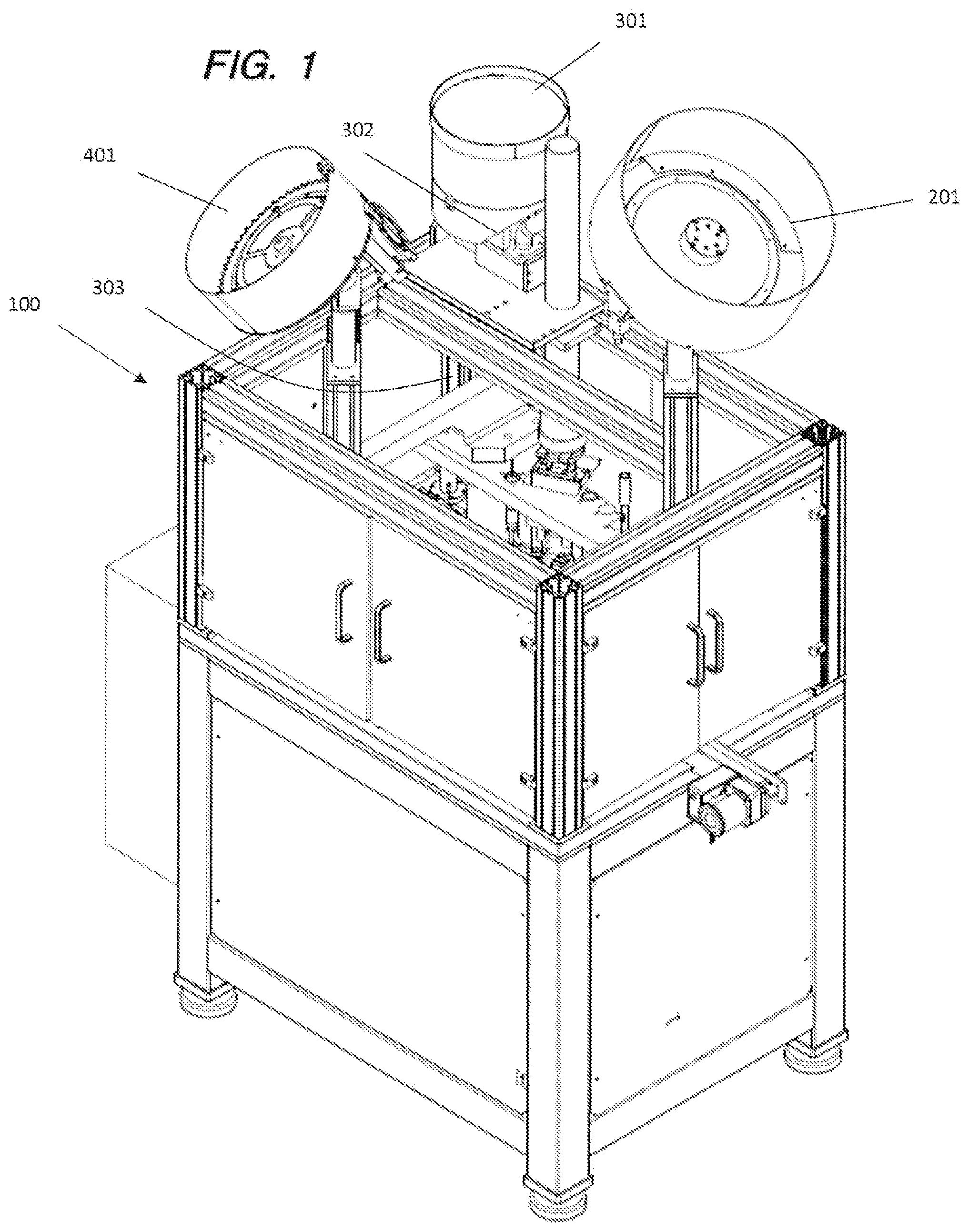 Patent US12092439 Figure 1 – Small caliber production ammunition machine with novel measuring location and device