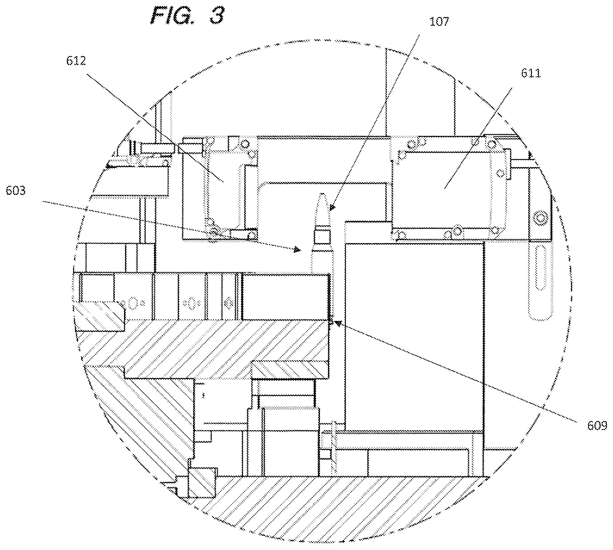 Patent US12092439 Figure 7 – Small caliber production ammunition machine with novel measuring location and device