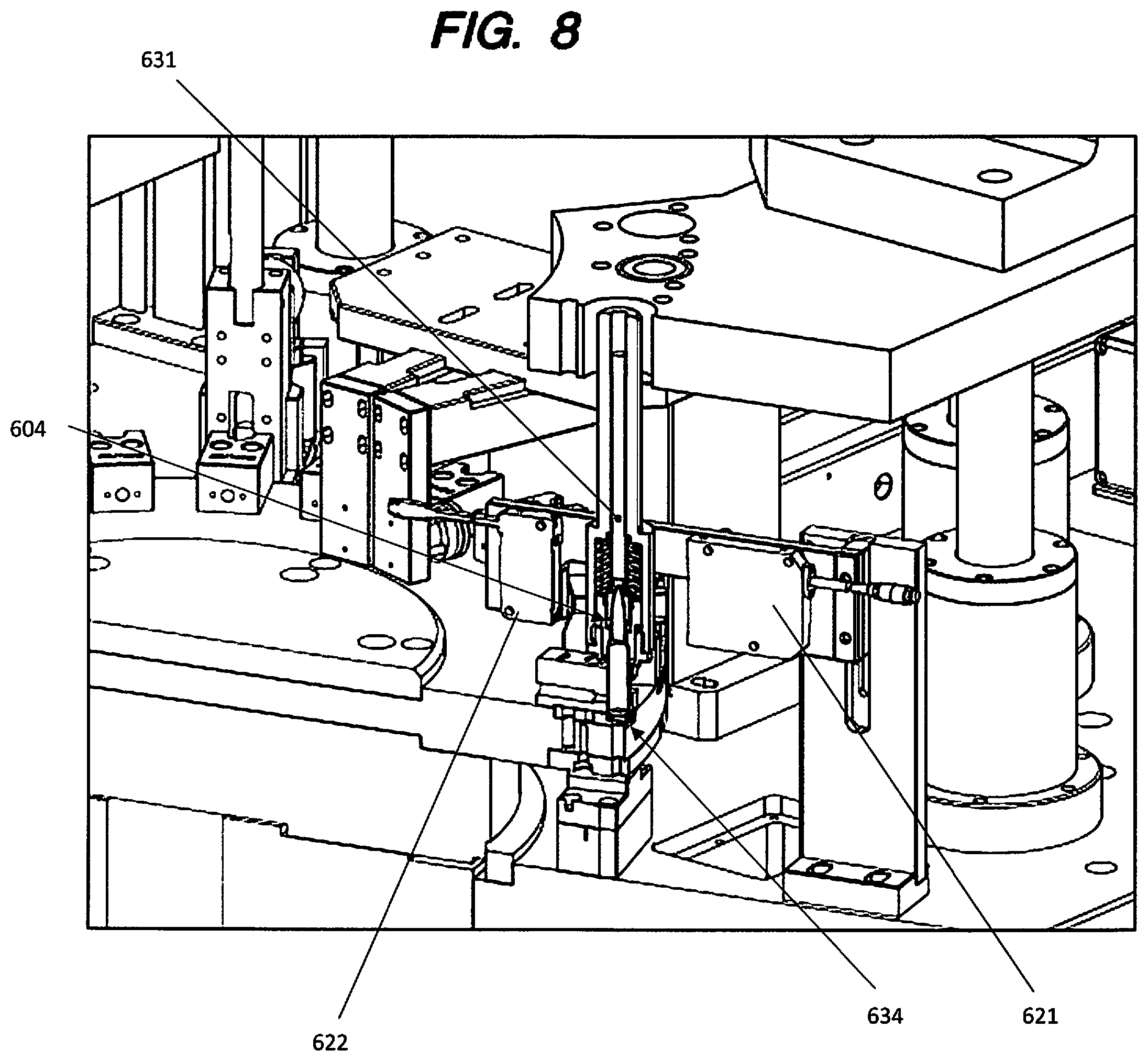 Patent US12092439 Figure 12 – Small caliber production ammunition machine with novel measuring location and device