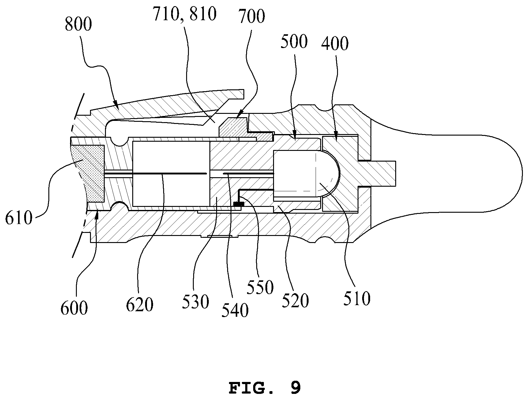 Patent US12092442 Figure 7 – Light-emitting nock for arrows