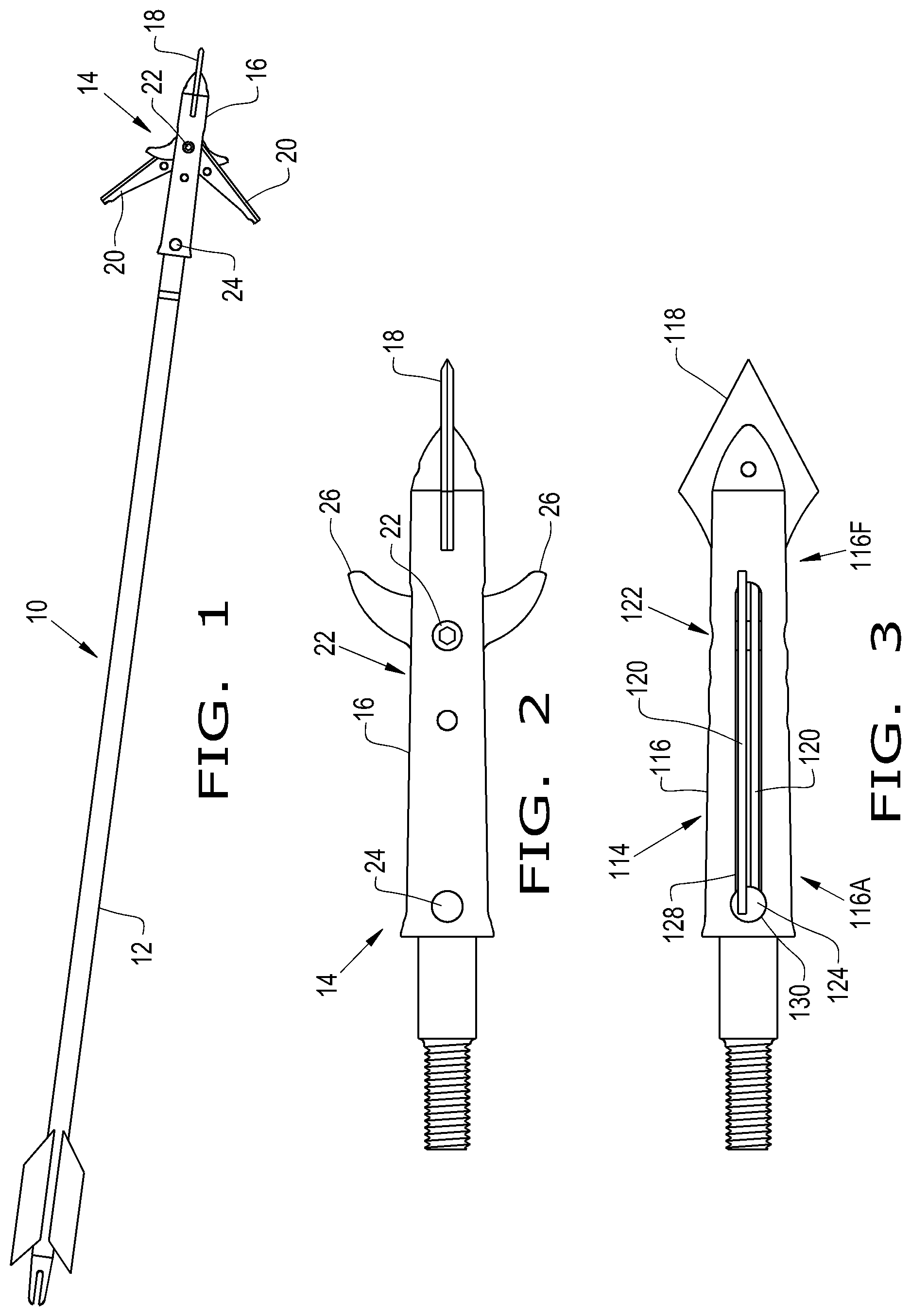 Patent US12092444 Figure 1 – Expandable broadhead