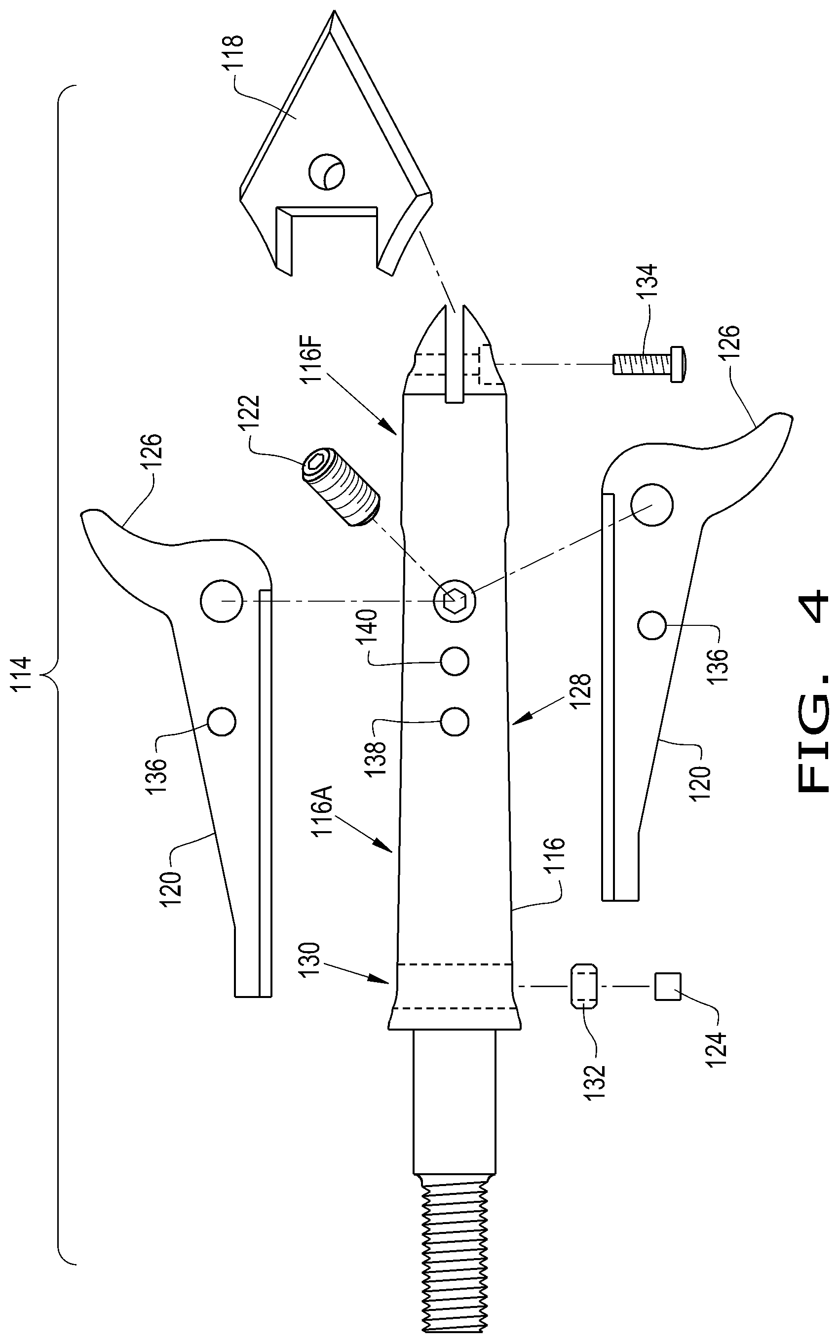 Patent US12092444 Figure 2 – Expandable broadhead
