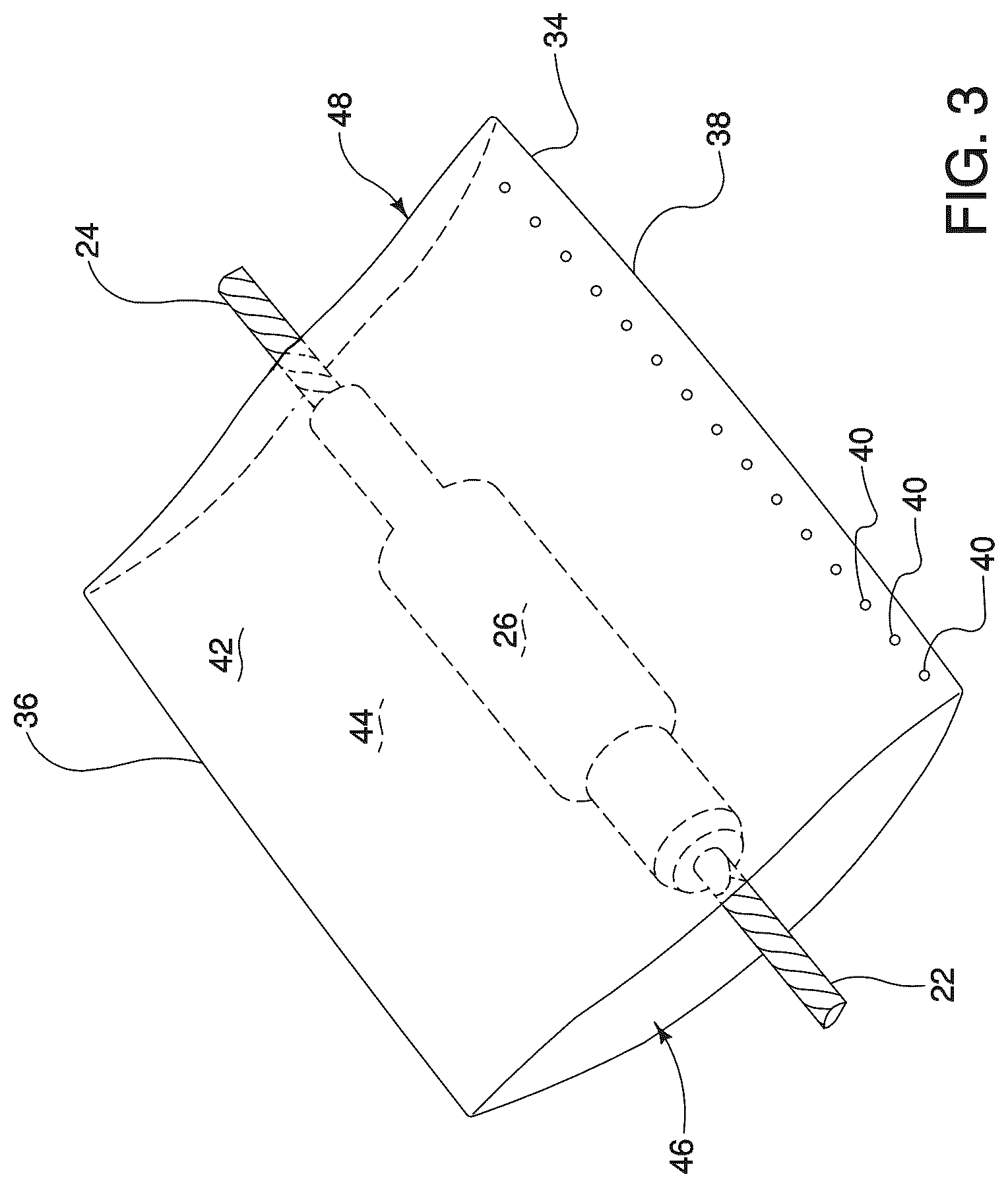 Patent US12092445 Figure 4 – Implosion shield apparatus and method